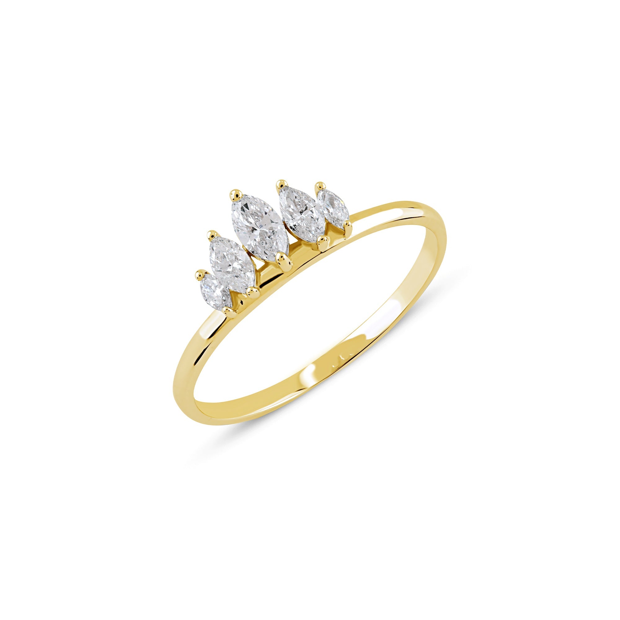 0.40 ct Symmetrical Marquise Form Diamond Ring