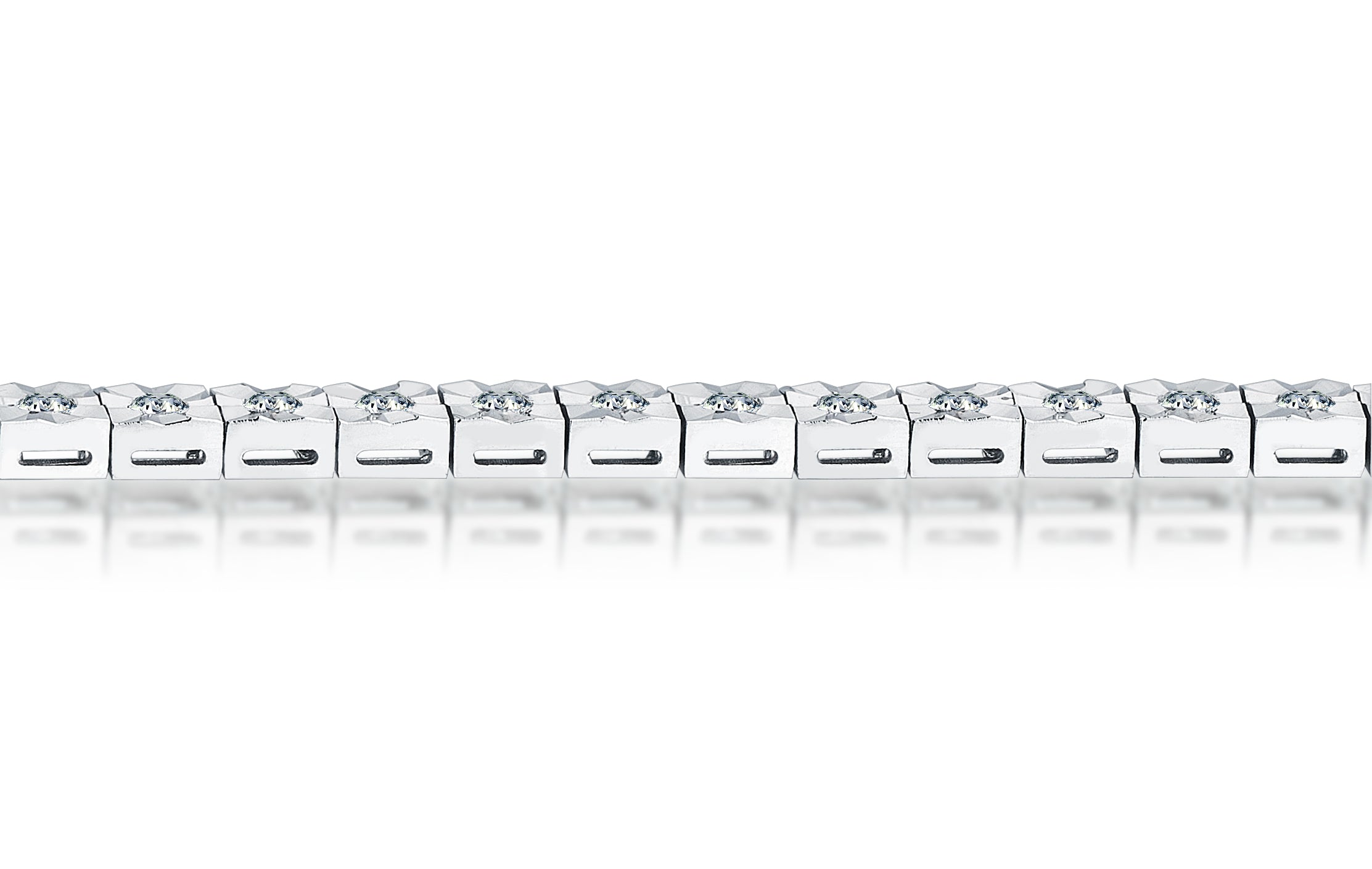 The Mirror Effect Diamond Hybrid Waterway Bracelet