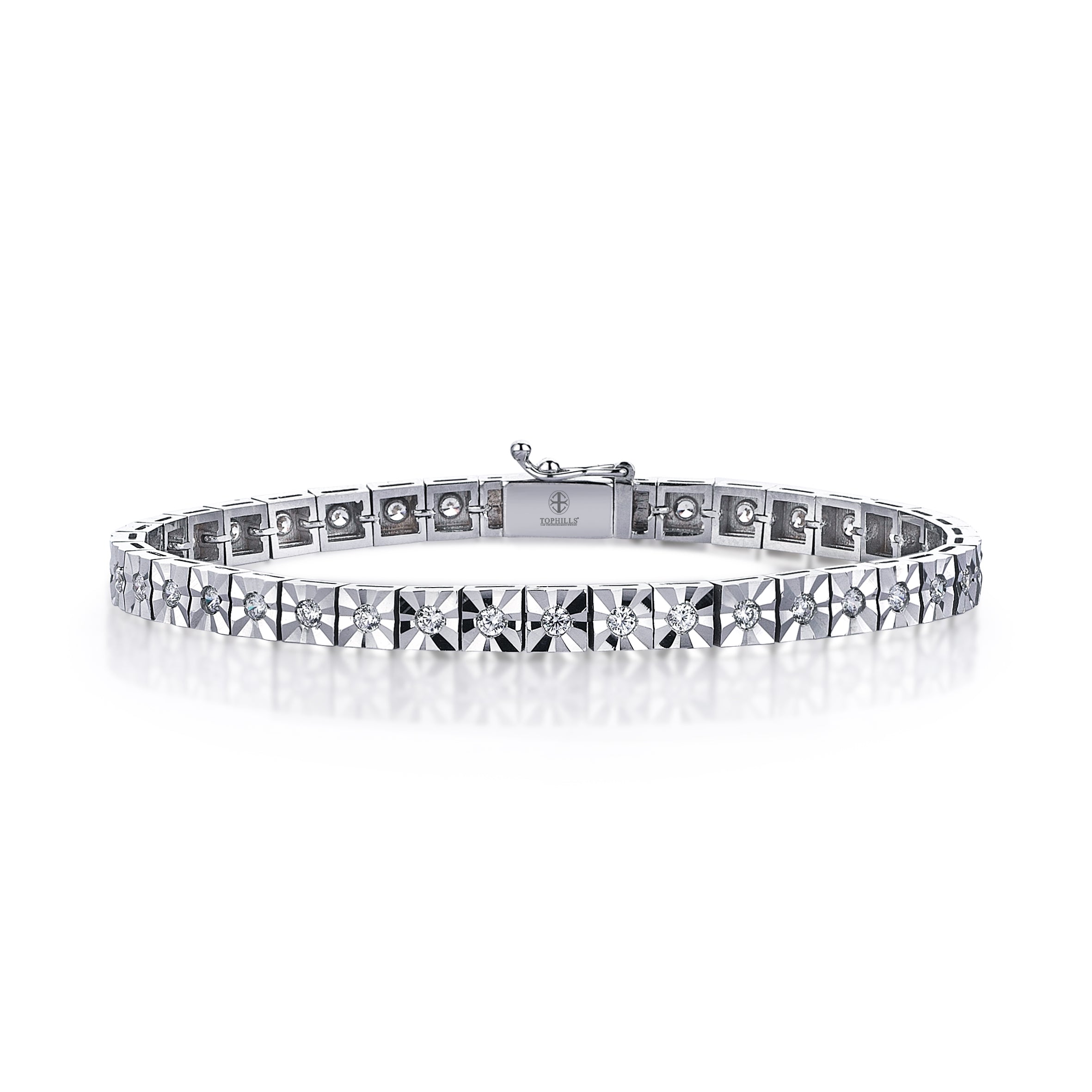 The Mirror Effect Diamond Hybrid Waterway Bracelet