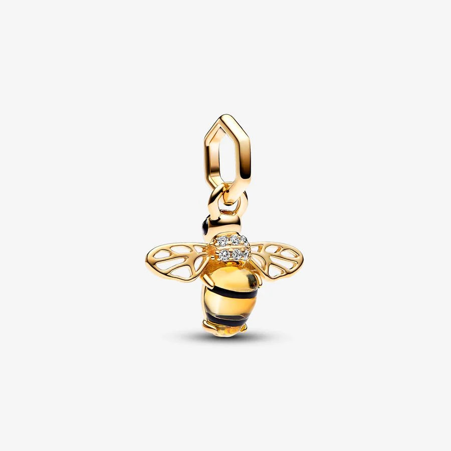 Sparkly Bee Dangle Charm