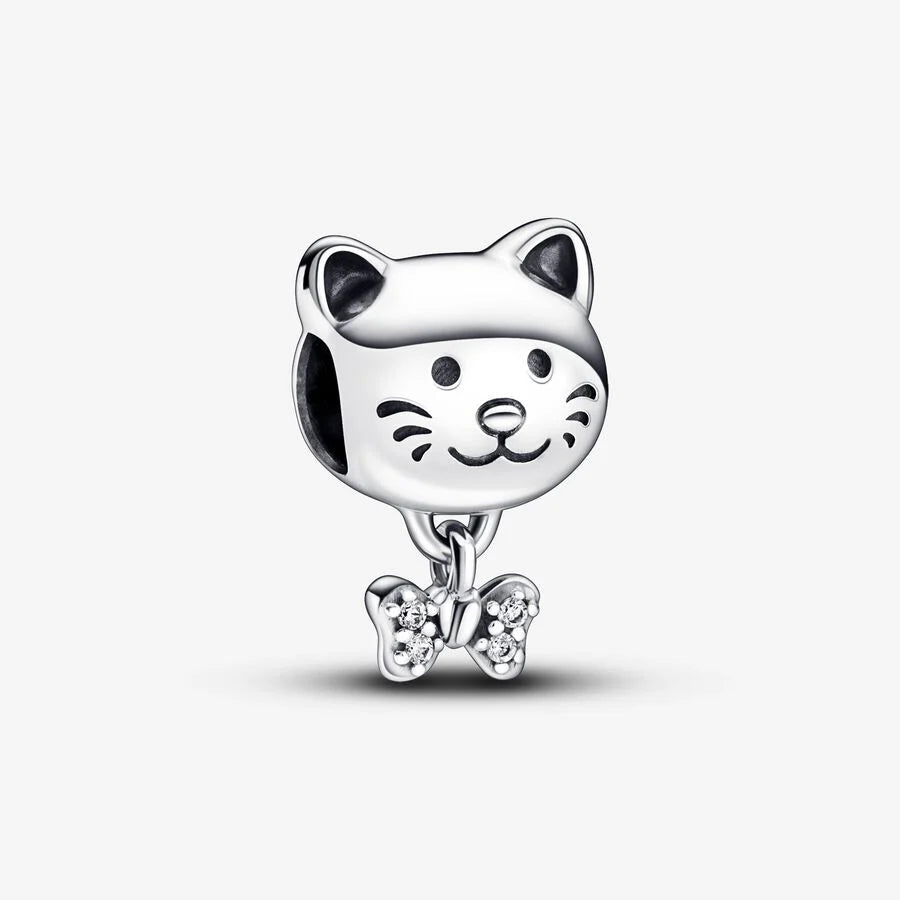 Cat and Bow Charm