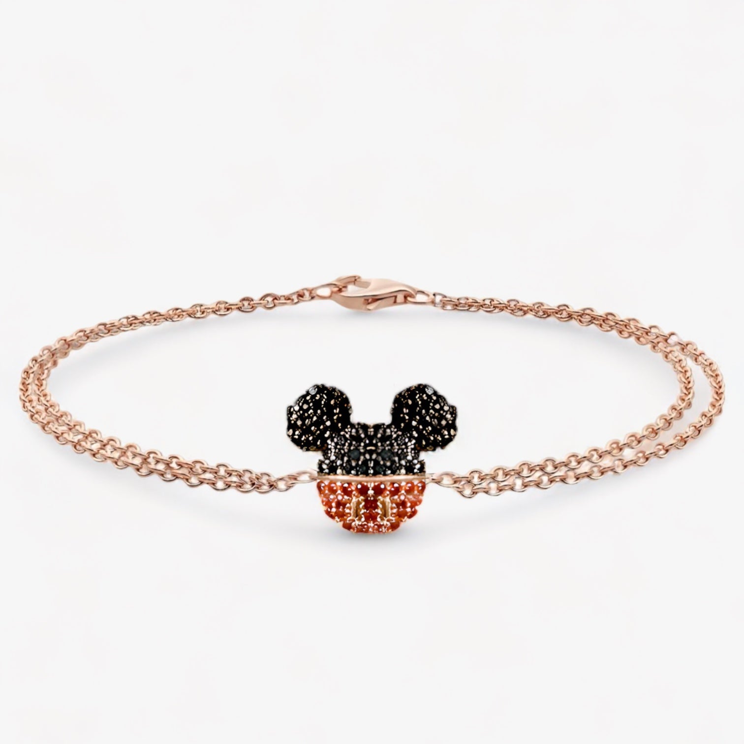 Berlin Mickey Mouse 14K Gold Plated Silver Bracelet