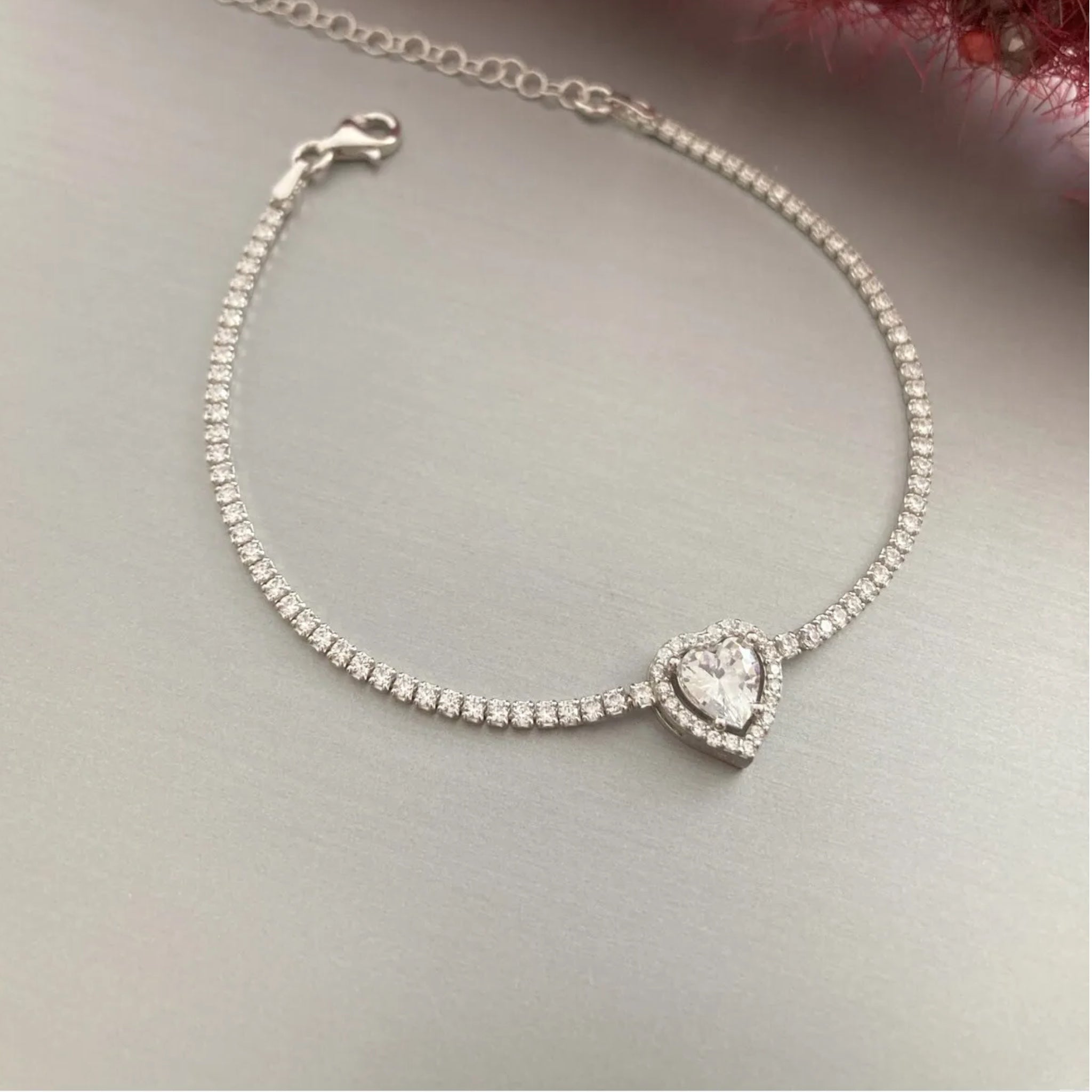 925 Silver | Silver Heart Waterway Bracelet