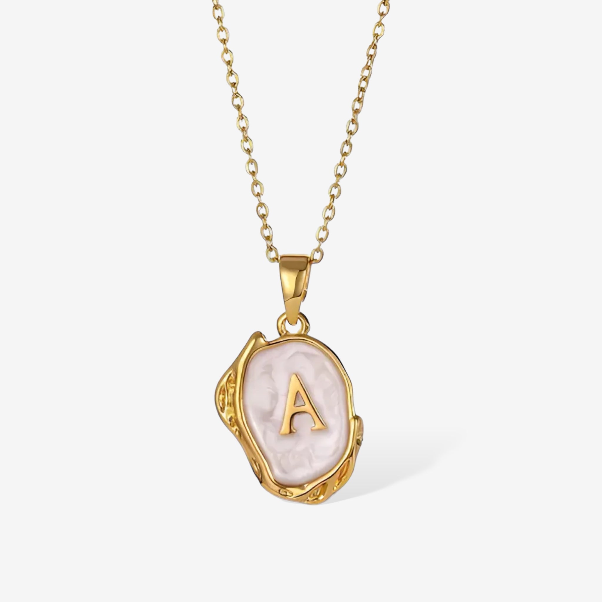 Authentic Letter Silver Necklace