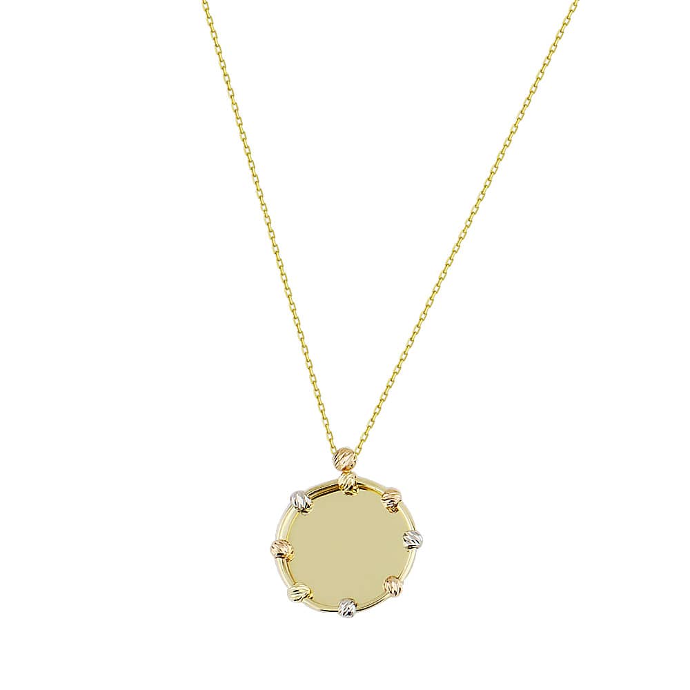 Dorika Ball Plate Necklace