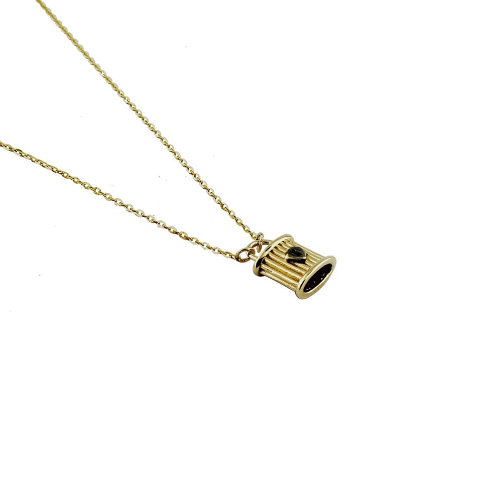 14K Lock Necklace