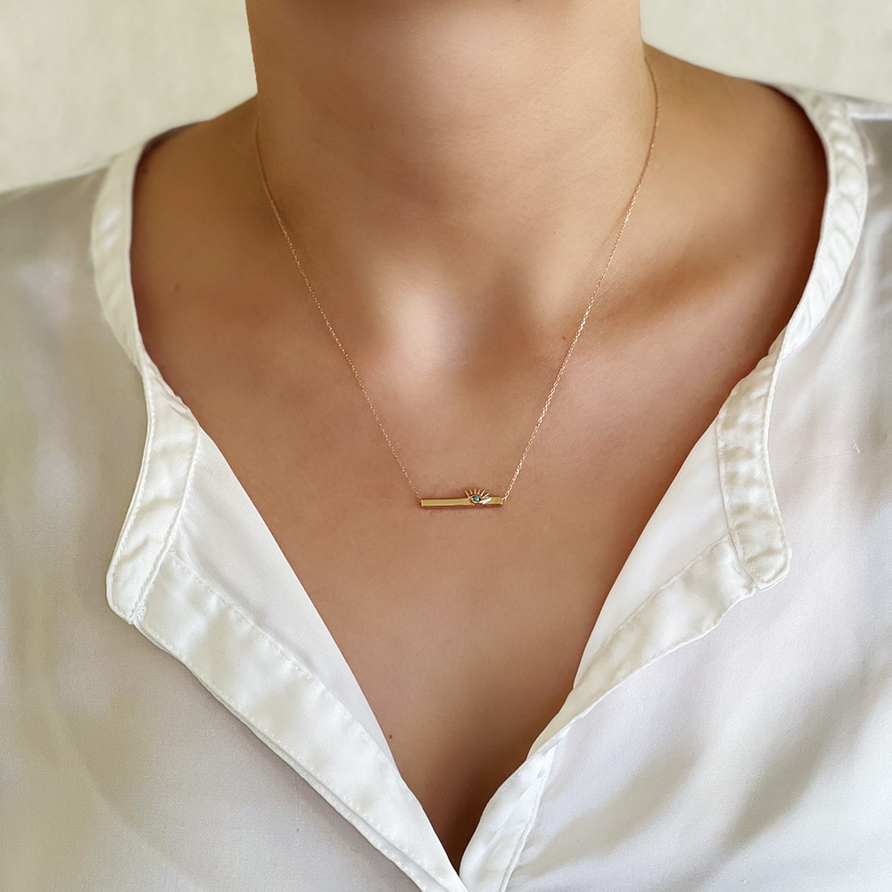 Eyed Plate Necklace