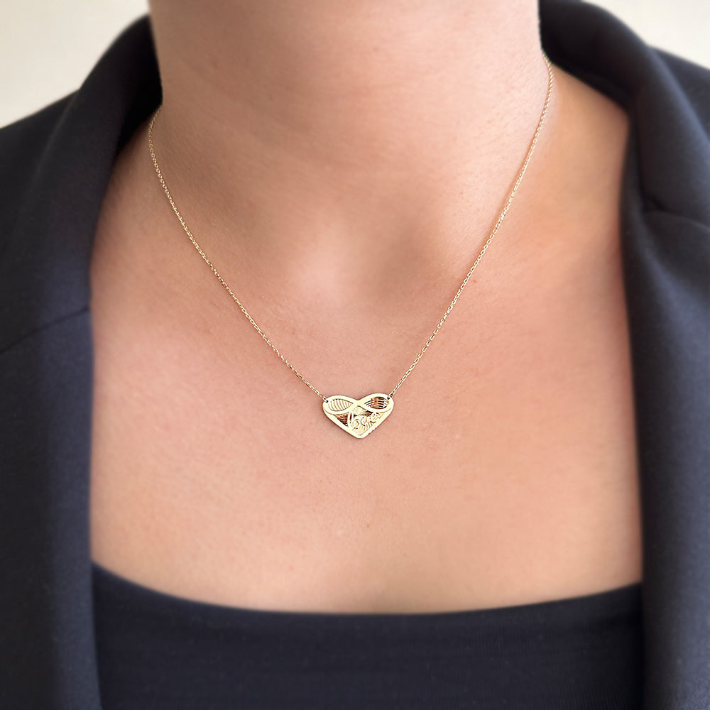 Heart Infinity Necklace