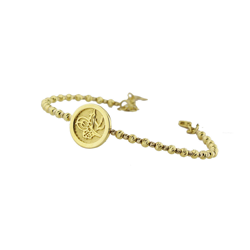 Ottoman Tughra Embroidered Cuff Bracelet