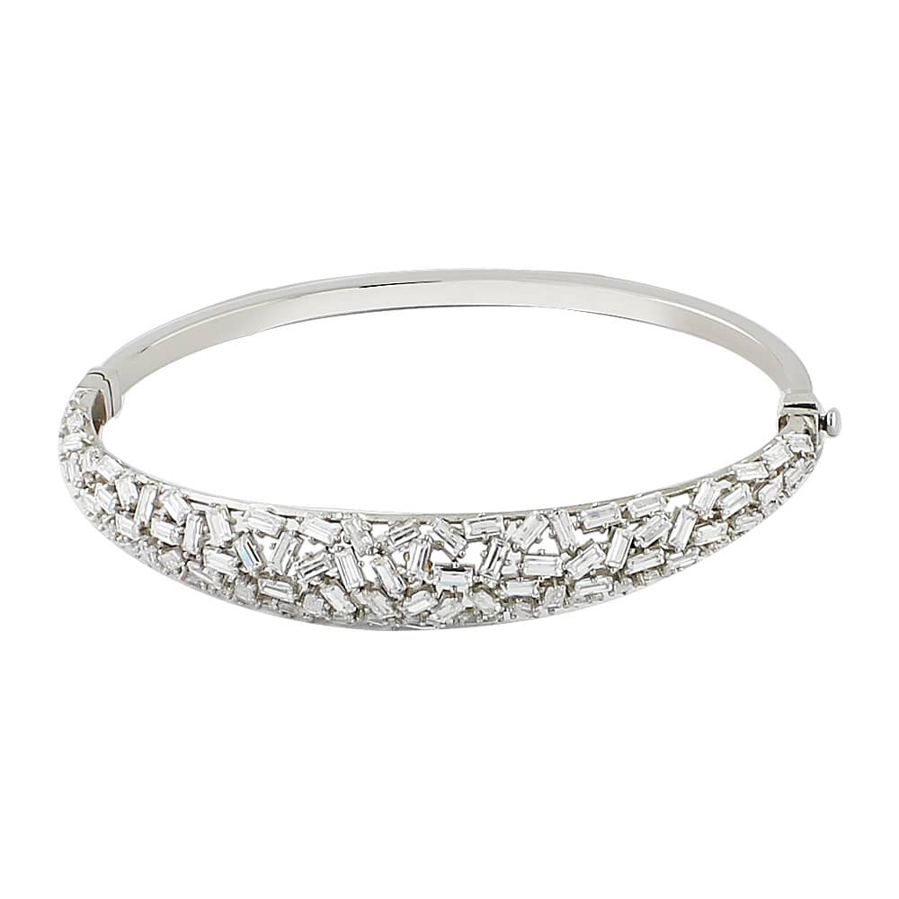 White Gold Cuff Bracelet