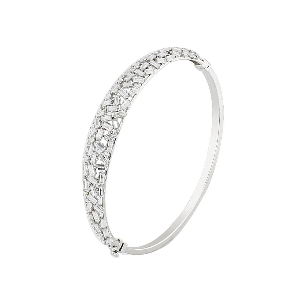 White Gold Cuff Bracelet