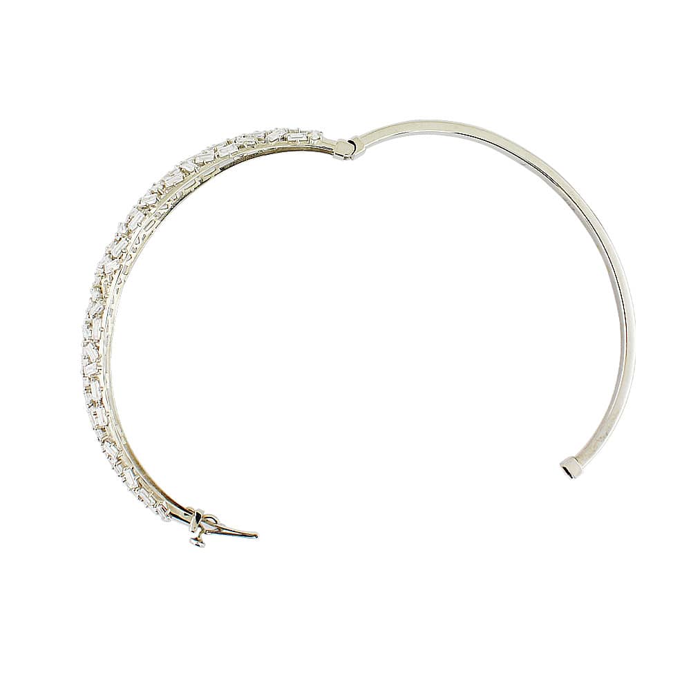 White Gold Cuff Bracelet