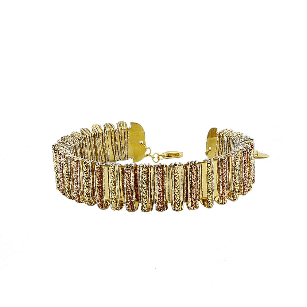 Three Color Gold Utopia Bracelet