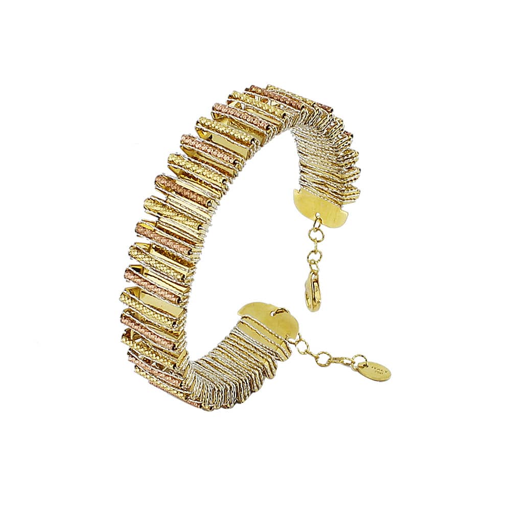 Three Color Gold Utopia Bracelet