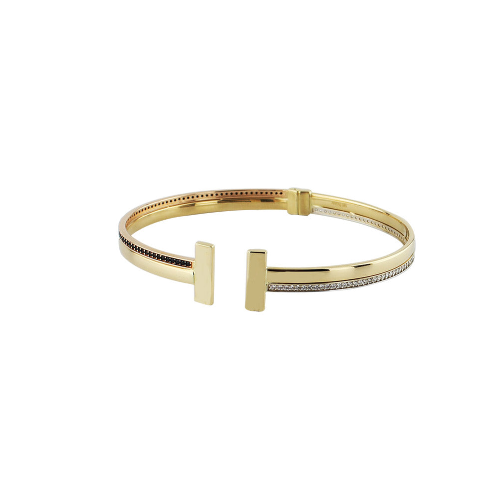 TT Model Swarovski Stone Women's Cuff Bracelet