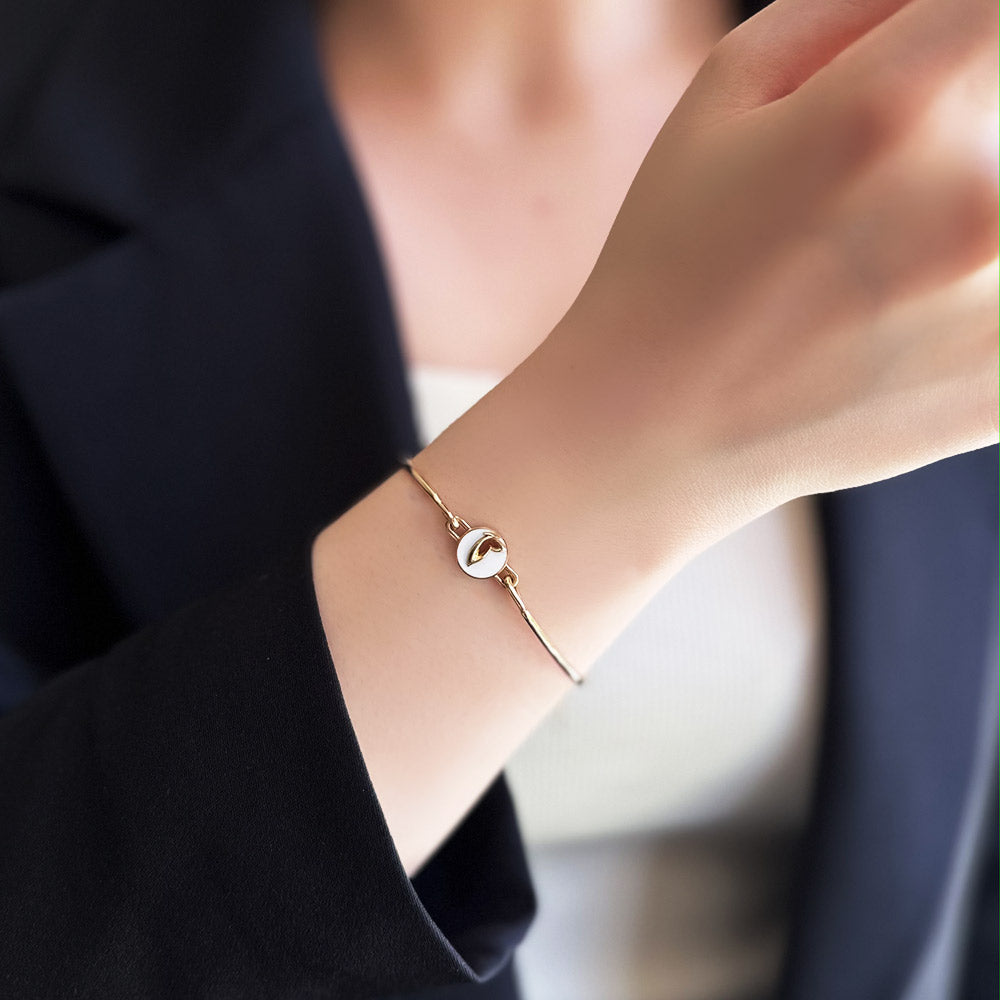 Roberto Bravo Chicky White Enamel Bracelet