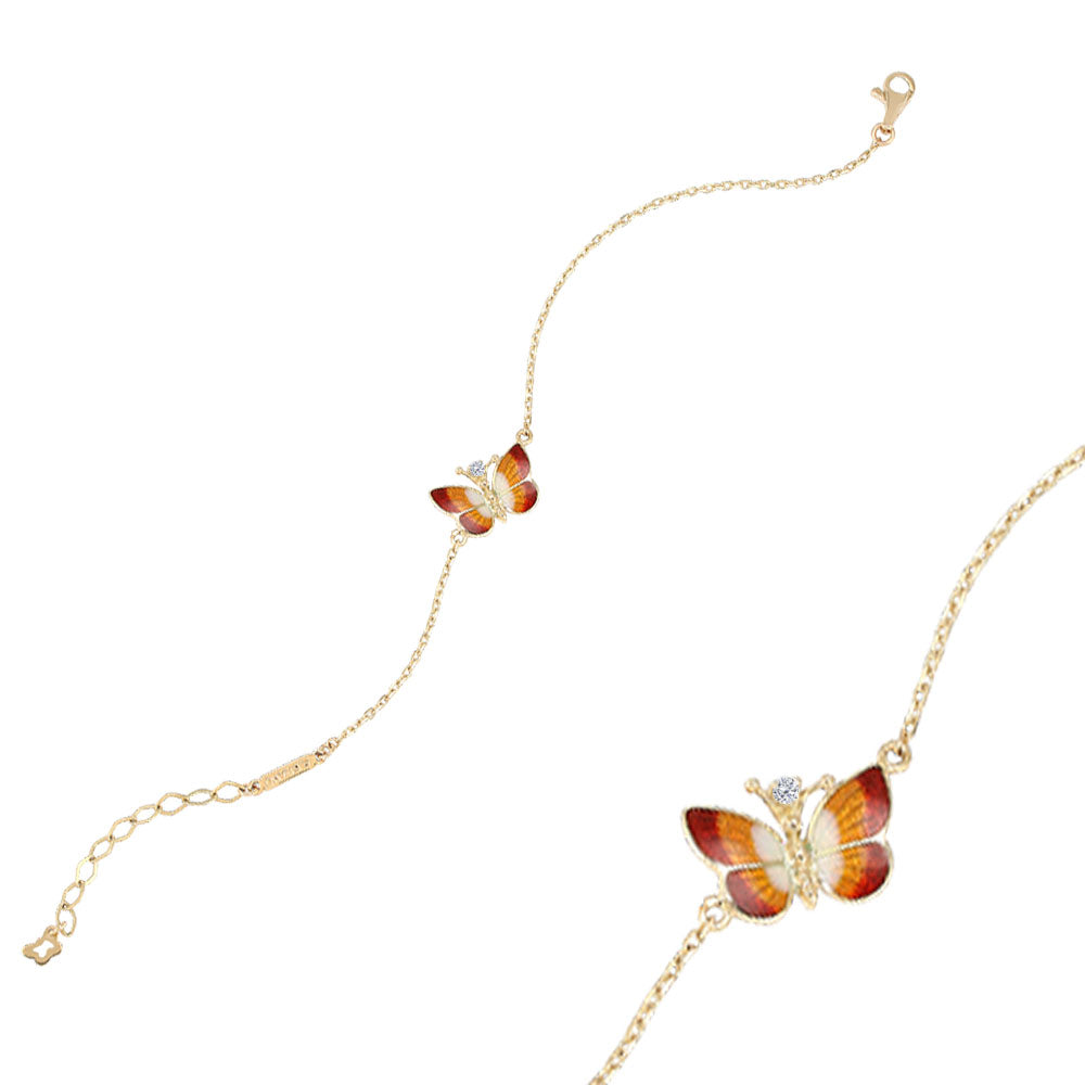 Noah's Ark Enamel Butterfly Bracelet
