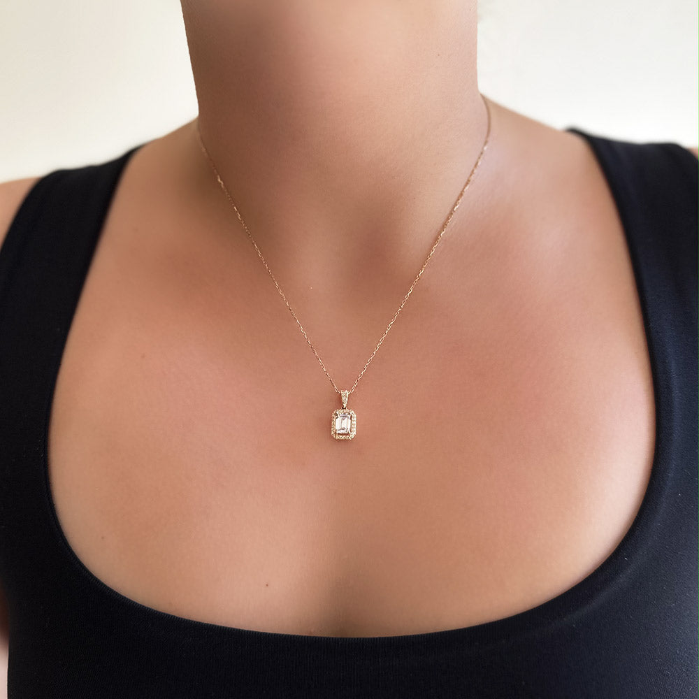 Baguette Stone Pendant