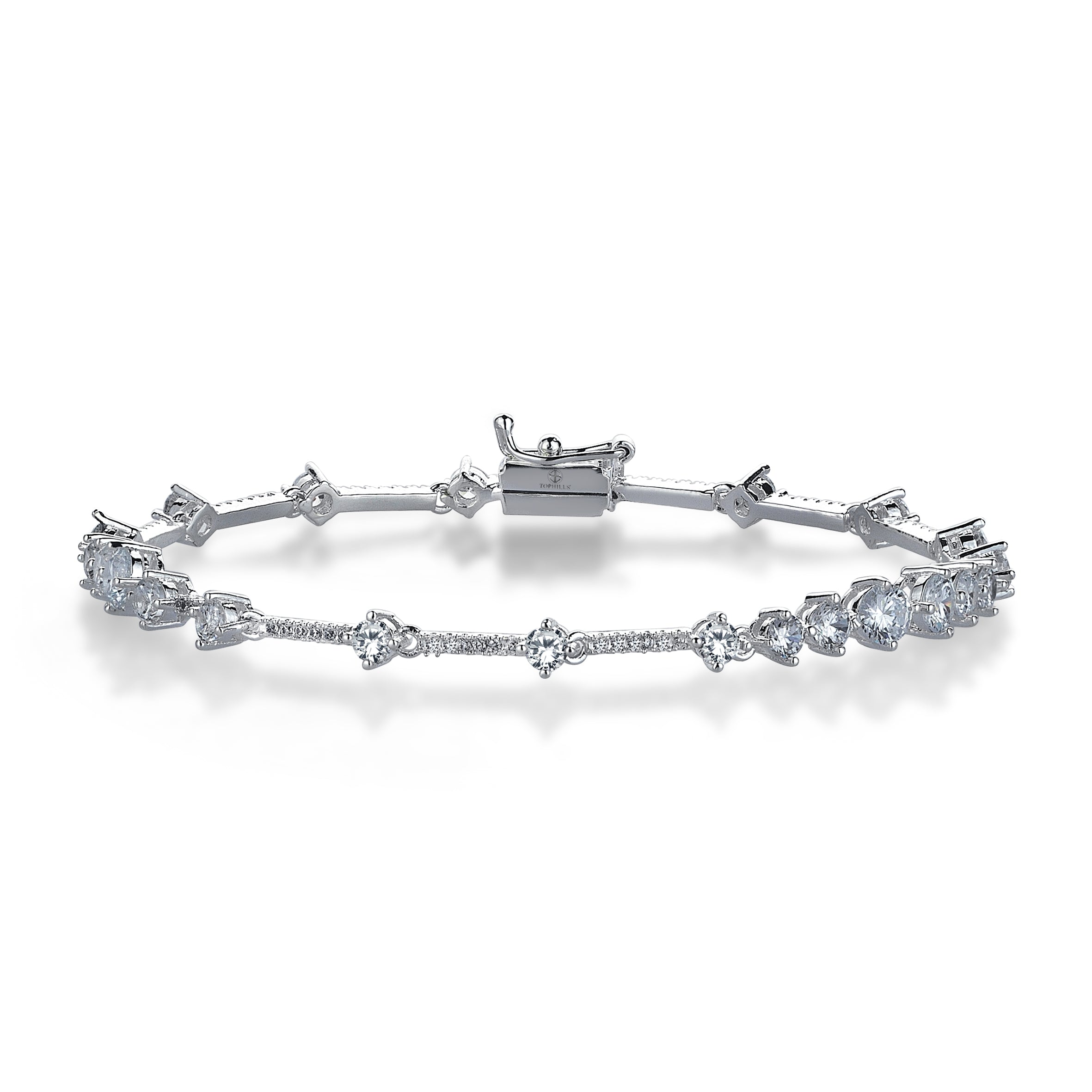 Cluster 3 Carat Diamond Hybrid Gold Bracelet