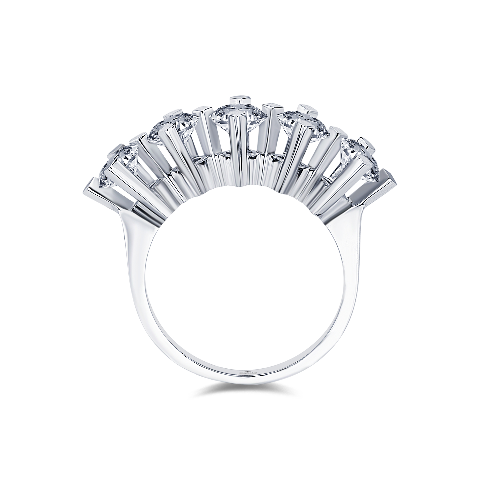 2.10 Carat Diamond Five Stone Ring