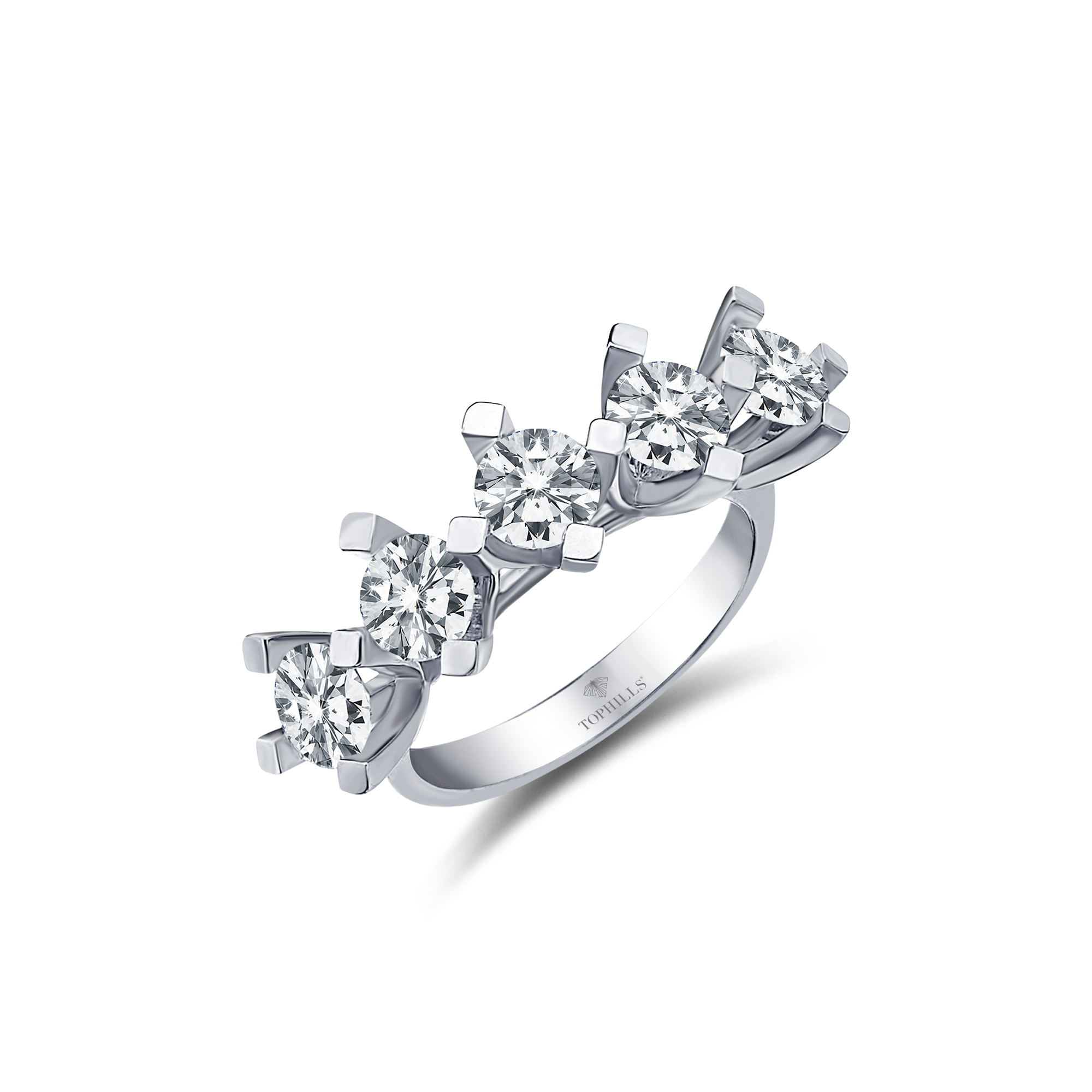 2.30 Carat Diamond Five Stone Ring