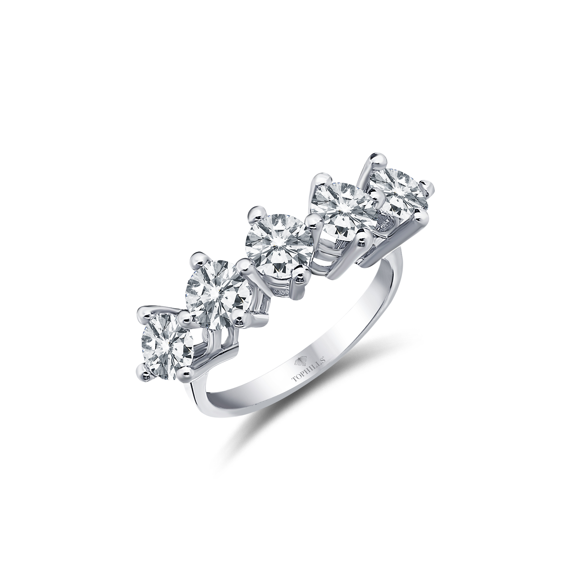2.60 Carat Diamond Five Stone Ring