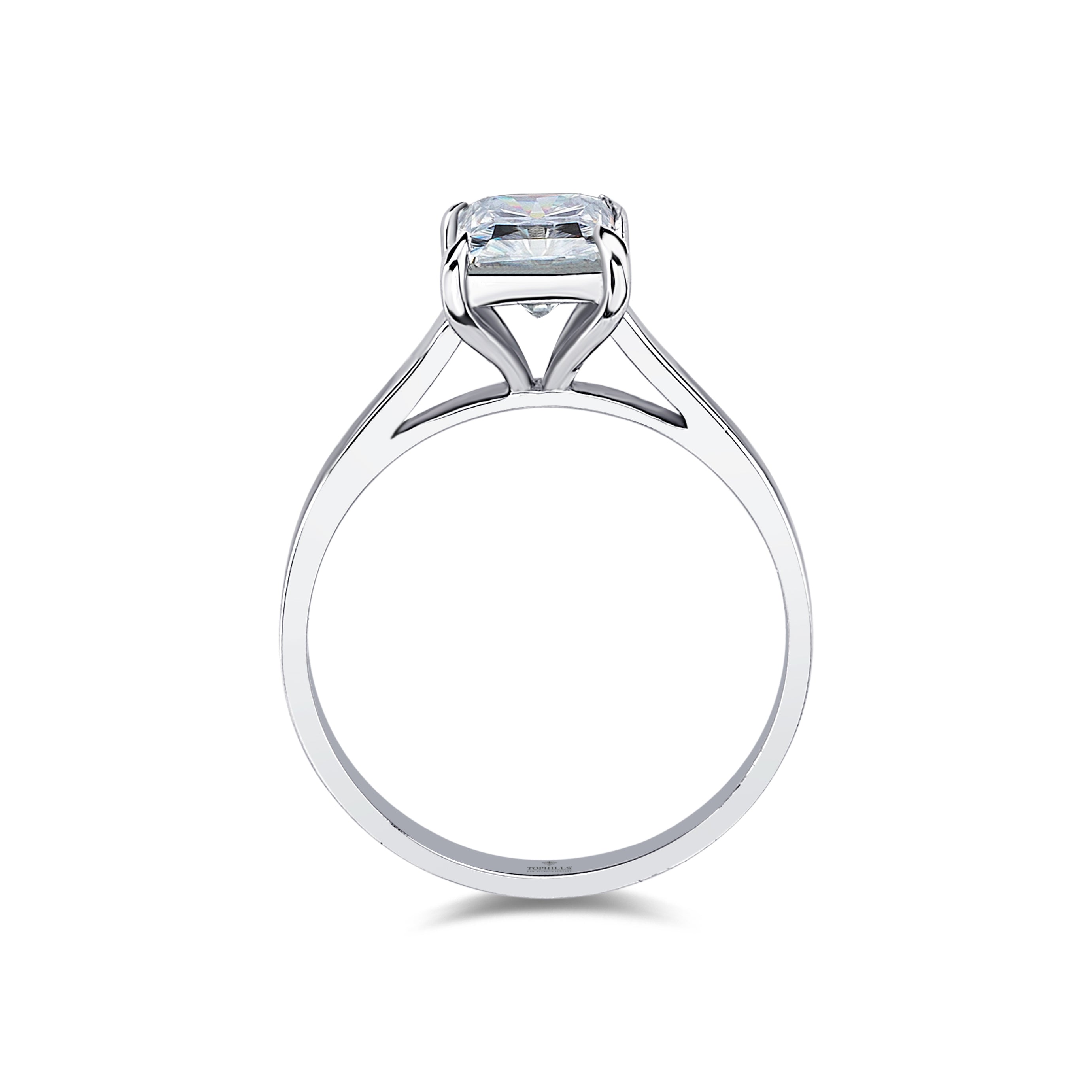 1.08 Carat Diamond Princess Cut Solitaire Ring