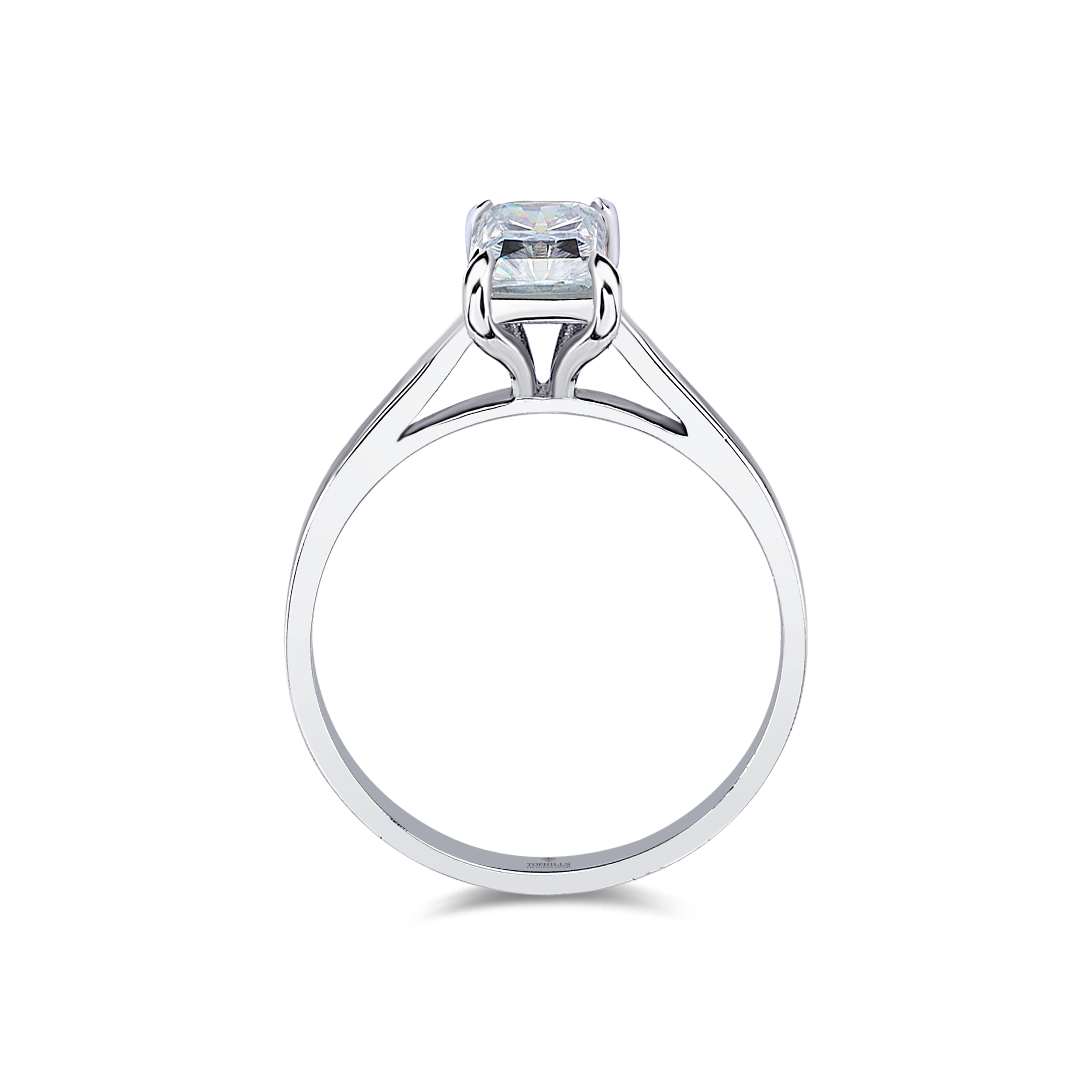 1.08 Carat Baguette Cut Diamond Solitaire Ring