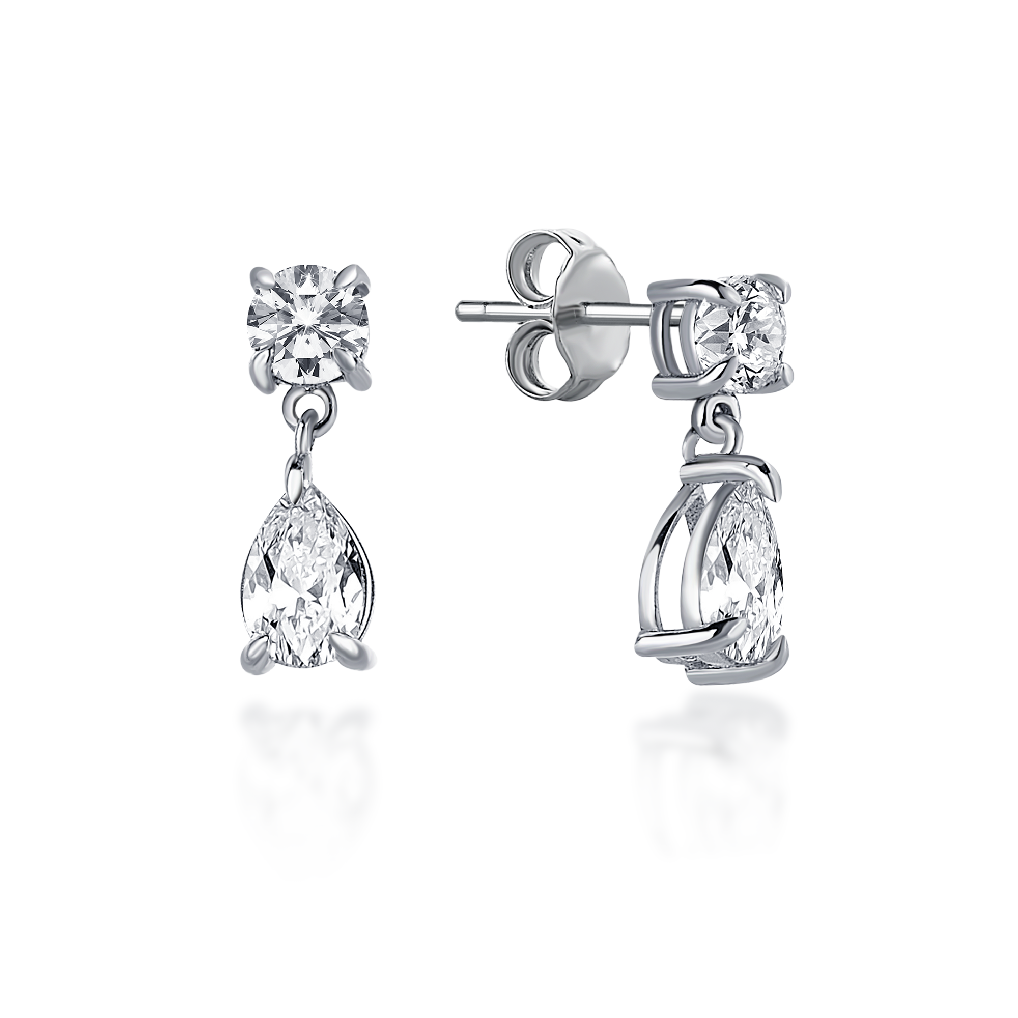 1.25 Carat Drop Diamond Earring