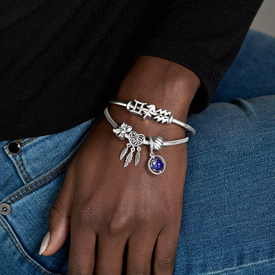 925 Sterling Silver Bracelet with Cylinder Clasp