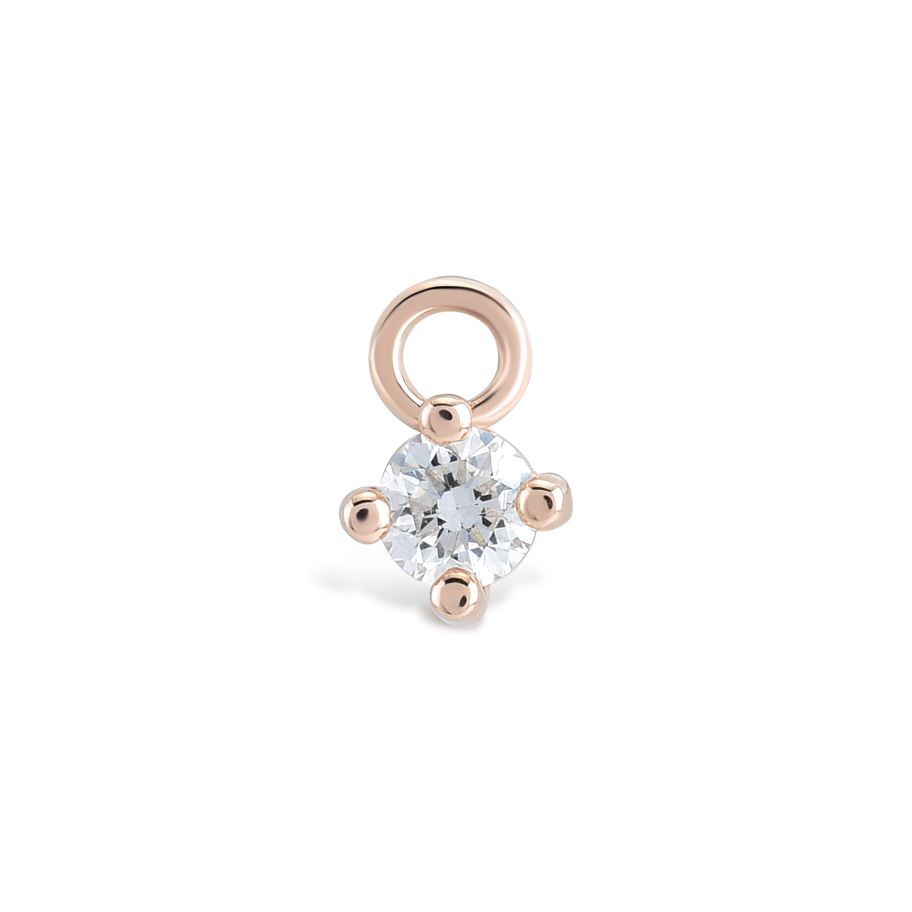 Diamond 0.07 CT Solitaire Charm
