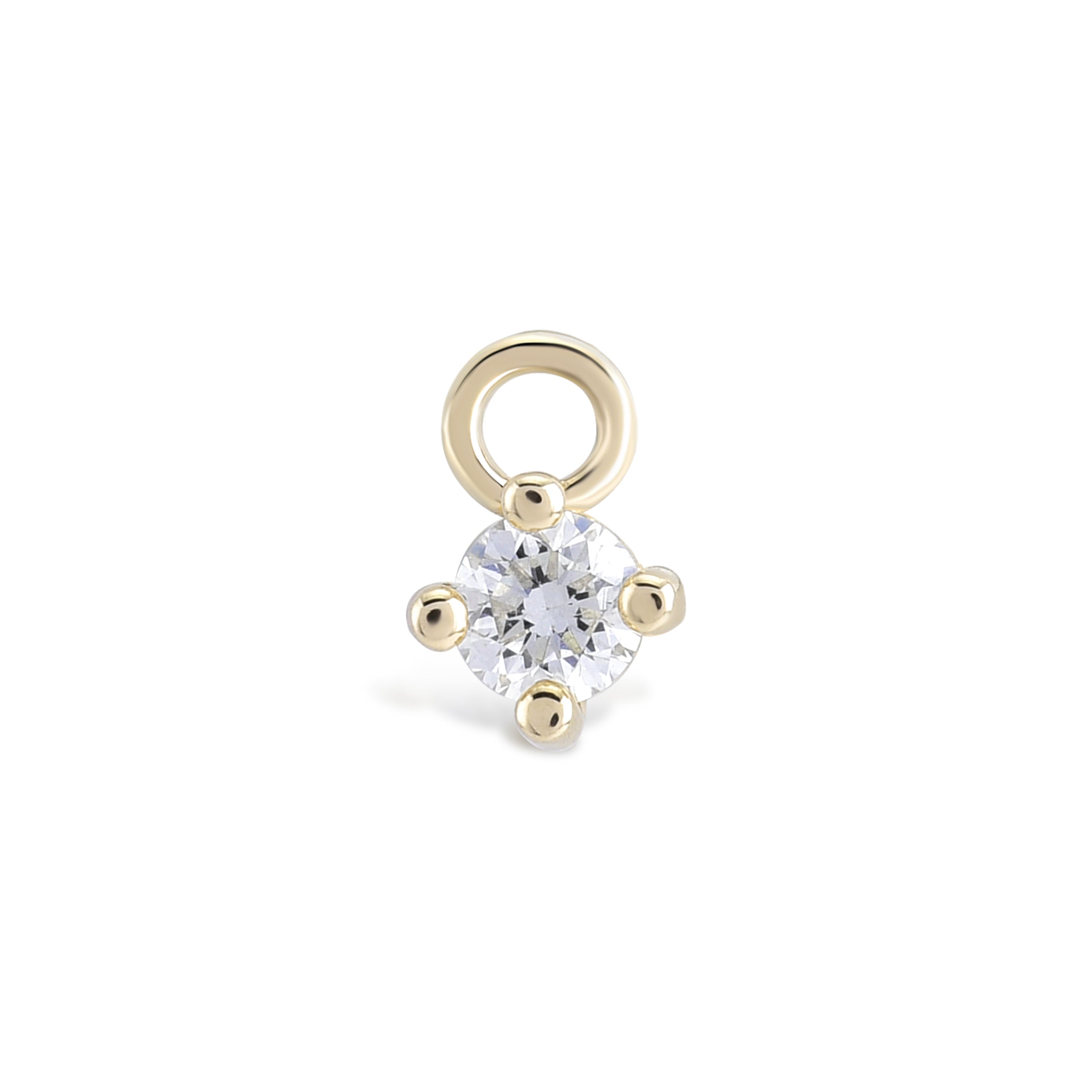 Diamond 0.07 CT Solitaire Charm