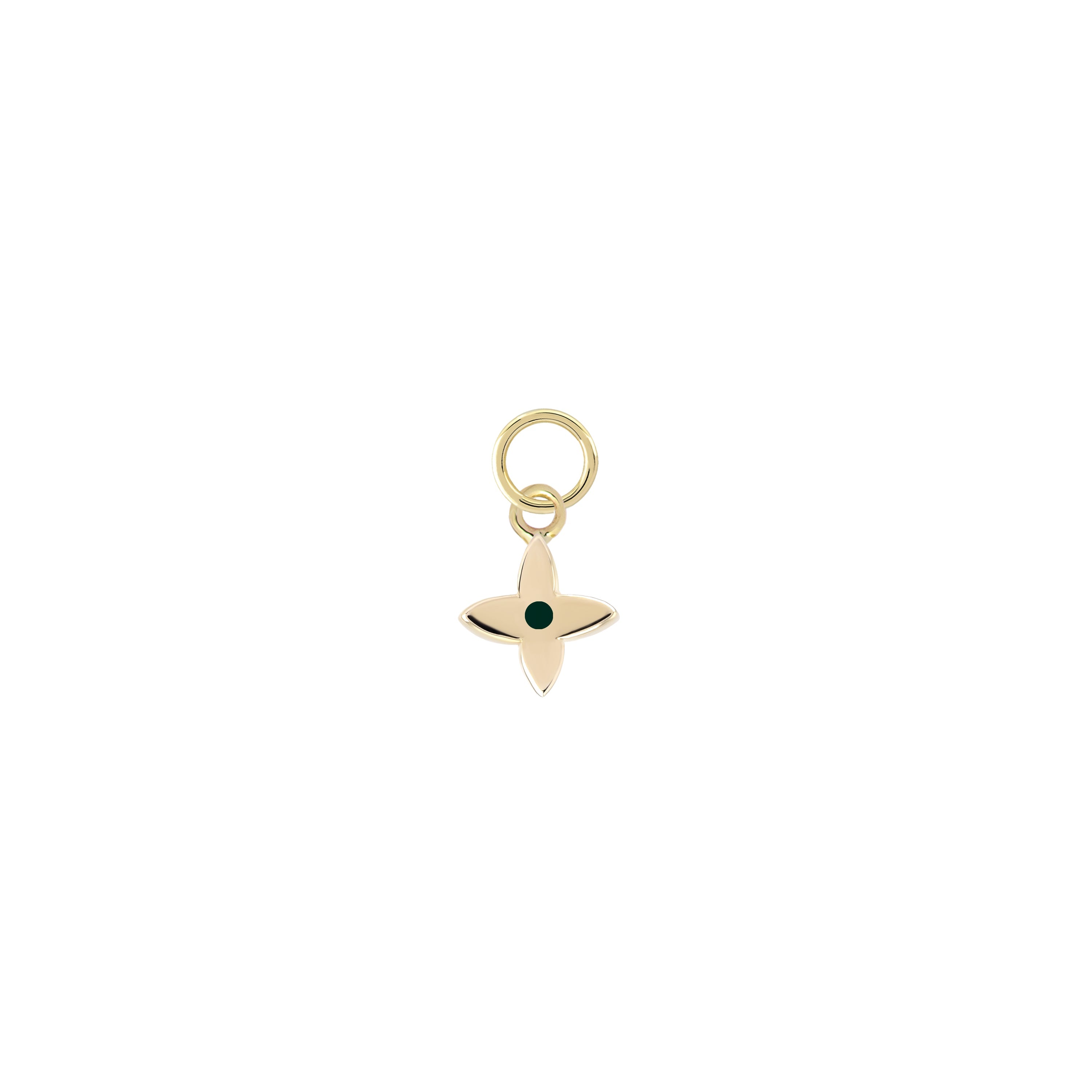 Enameled Star Gold Charm