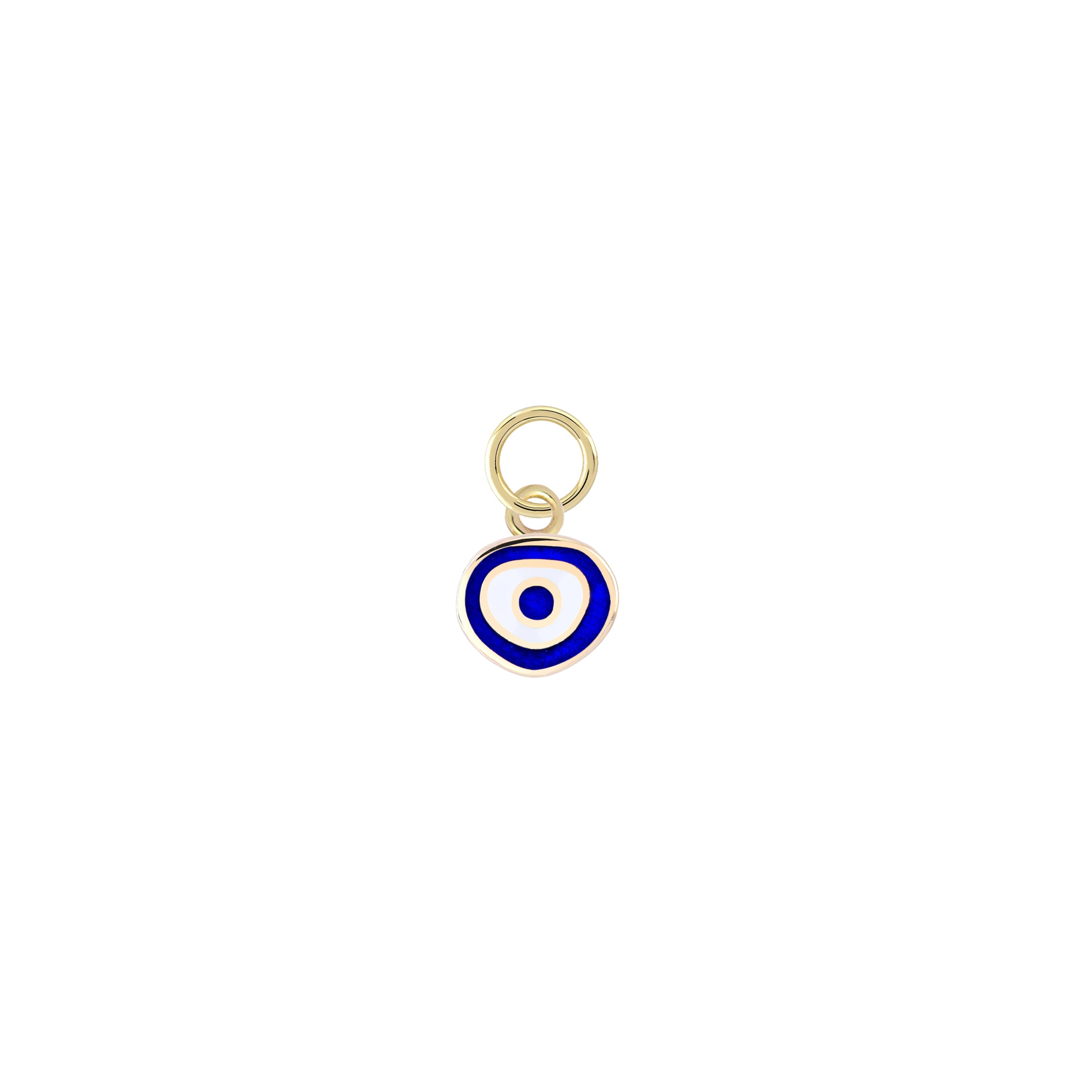 Evil Eye Bead Gold Charm