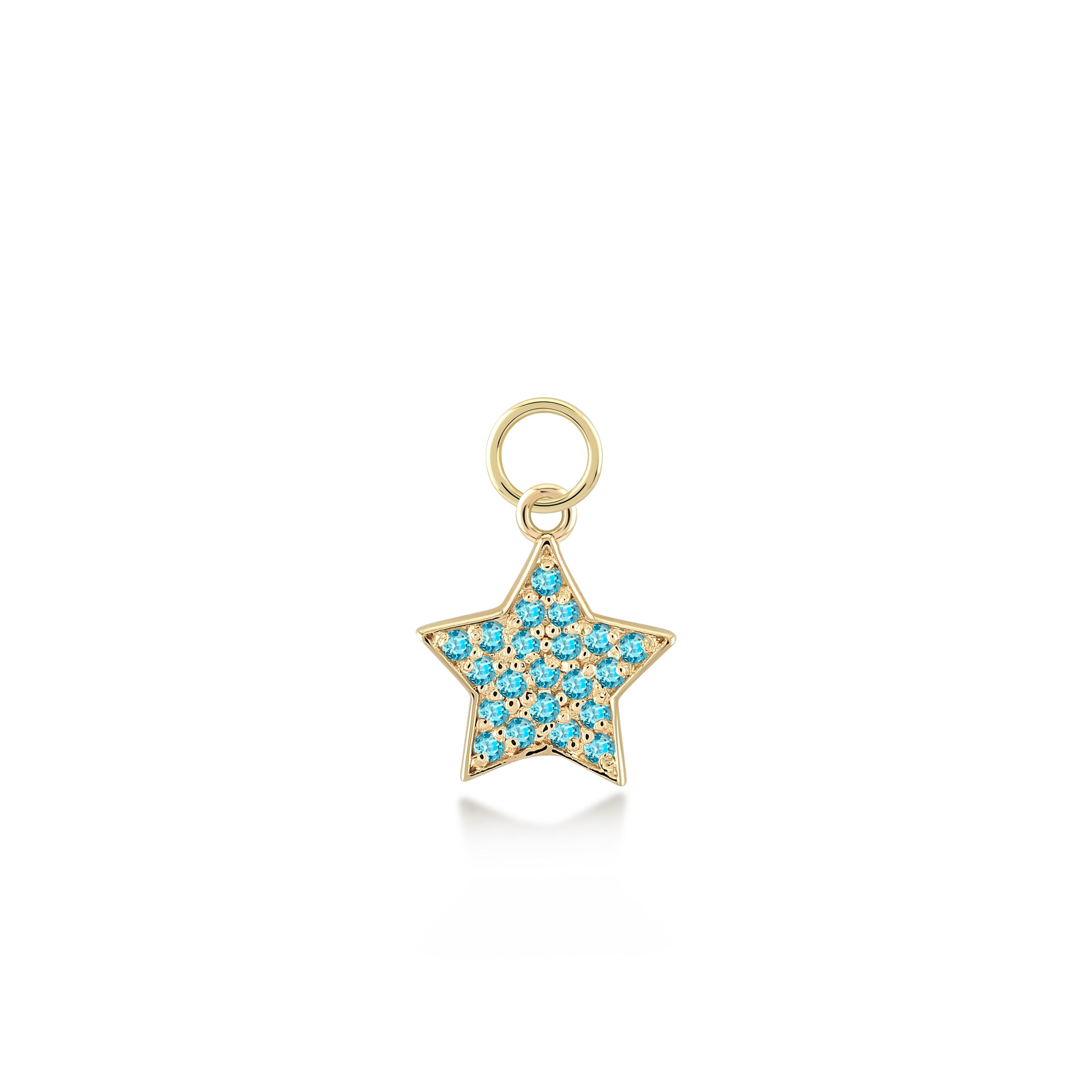 Stone Star Gold Charm