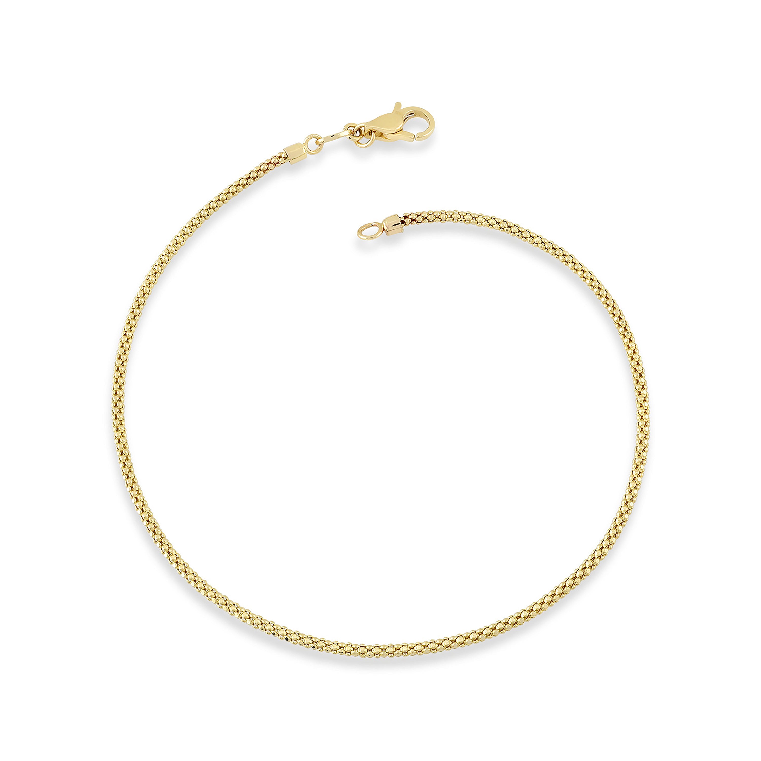 Popcorn Chain Gold Bracelet