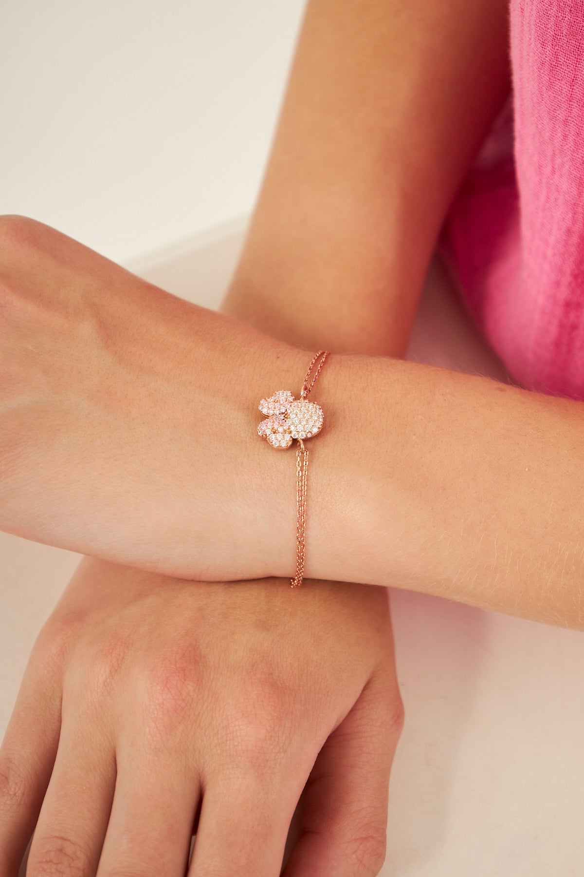 Helsinki Minnie Mouse 14 Carat Gold Plated Silver Bracelet