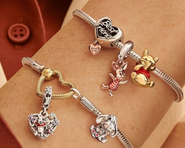 Winnie Bracelet & 4 Charm Set