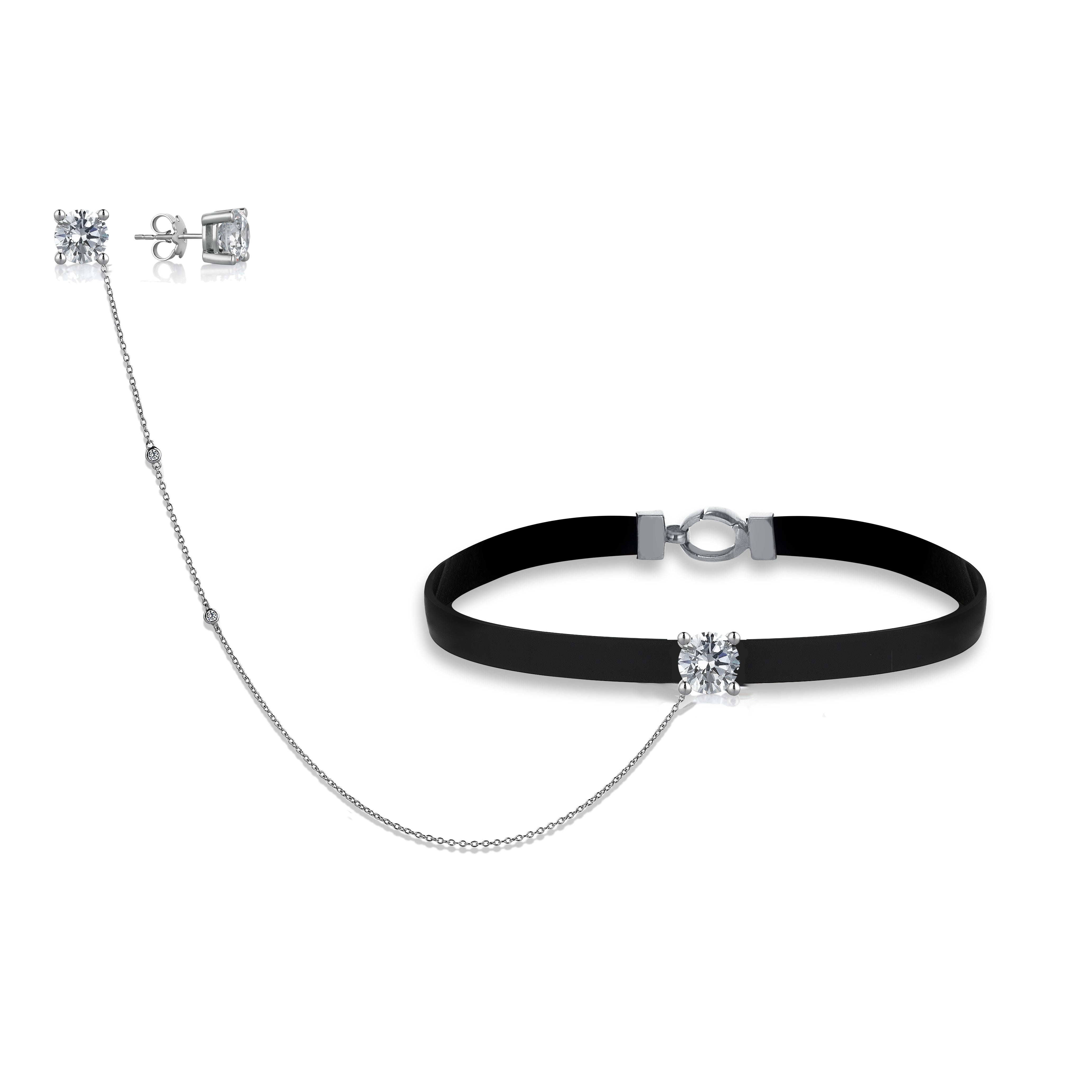 Diamond Hybrid Gold Solitaire Neckmaran