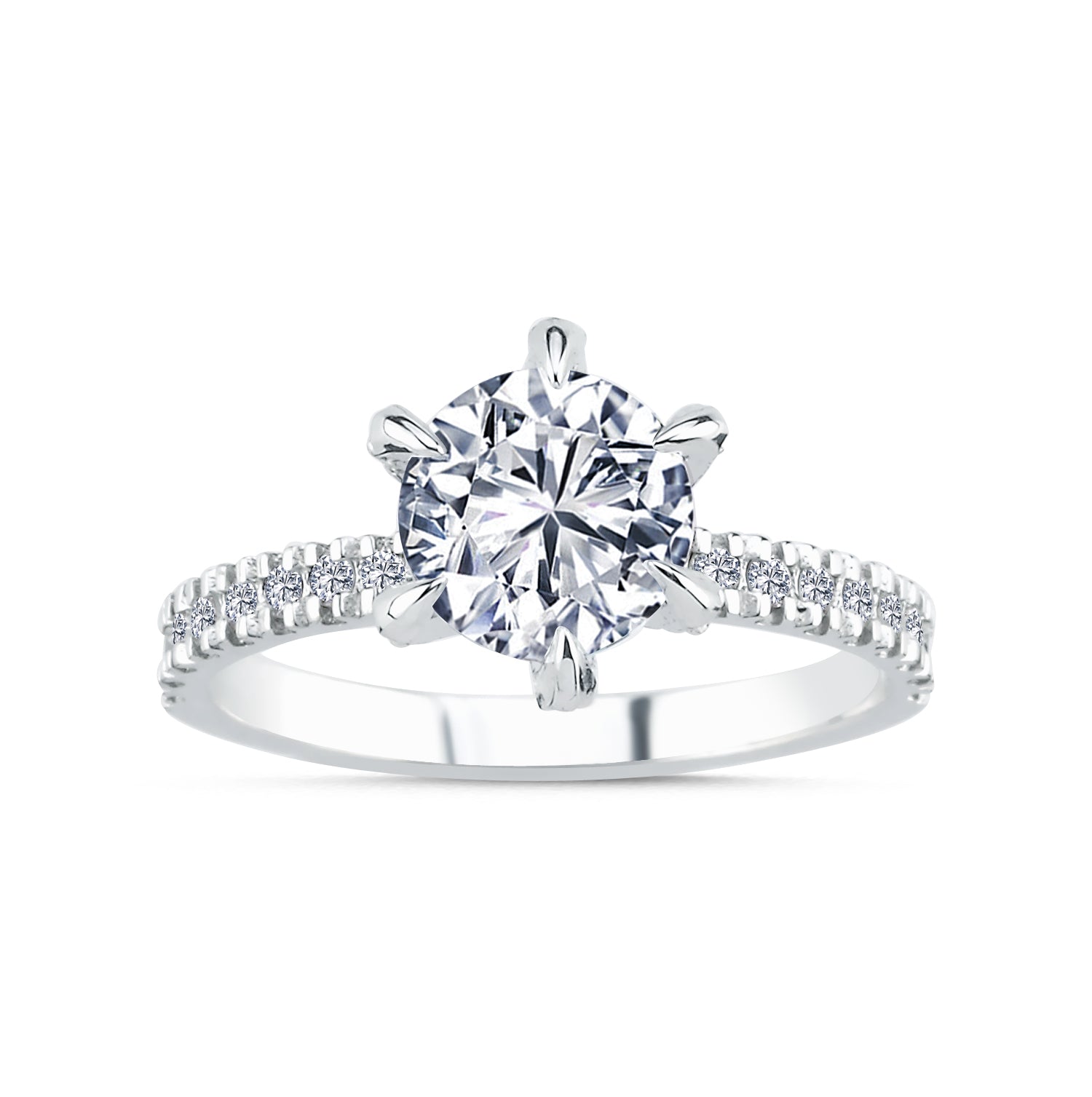 6 Prong Solitaire Diamond Ring