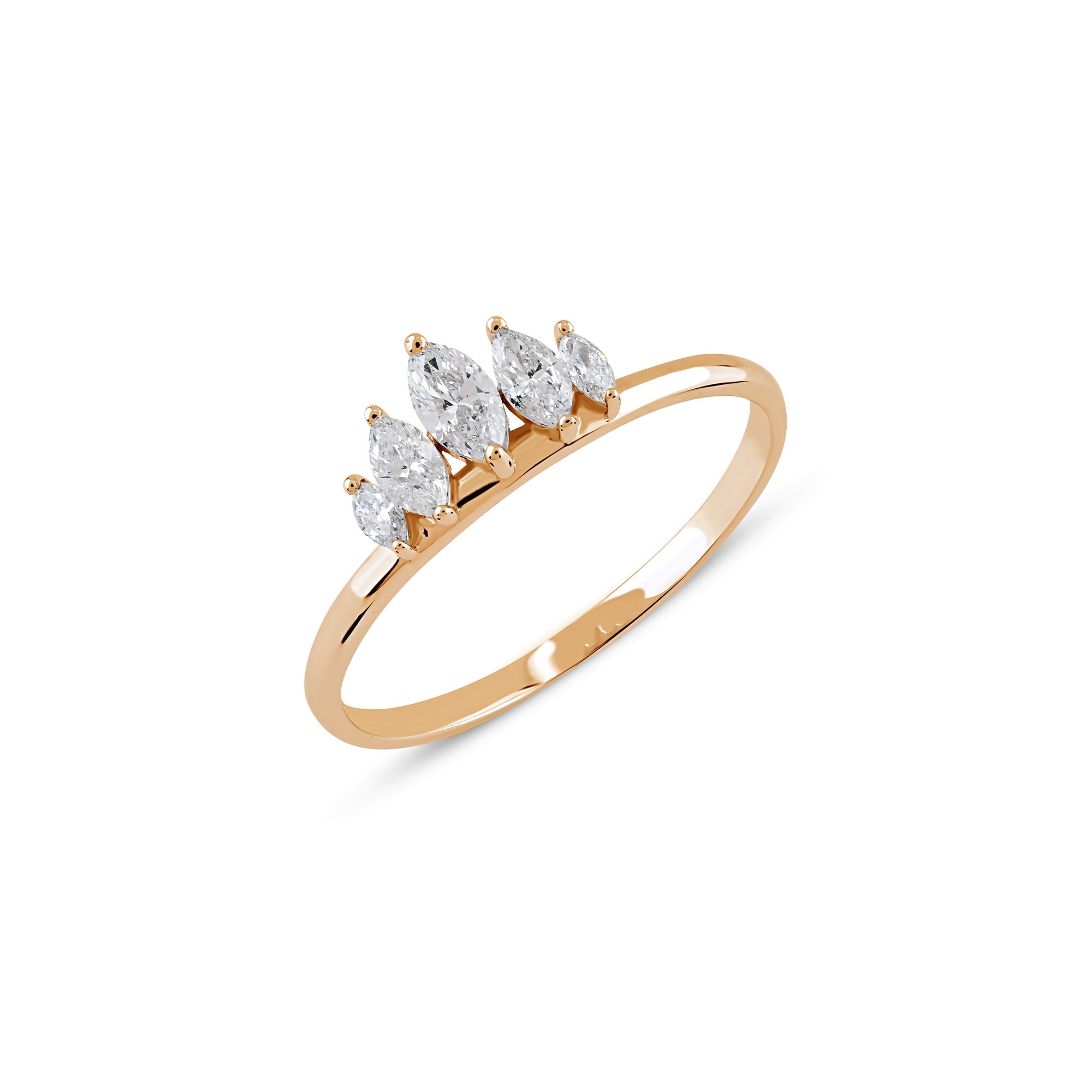 0.40 ct Symmetrical Marquise Form Diamond Ring