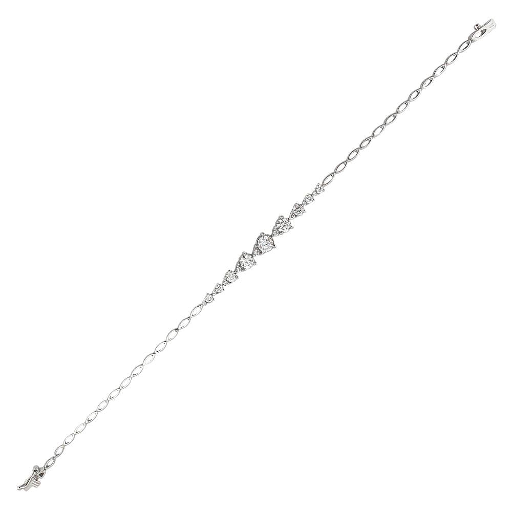 White Gold Stone Bracelet
