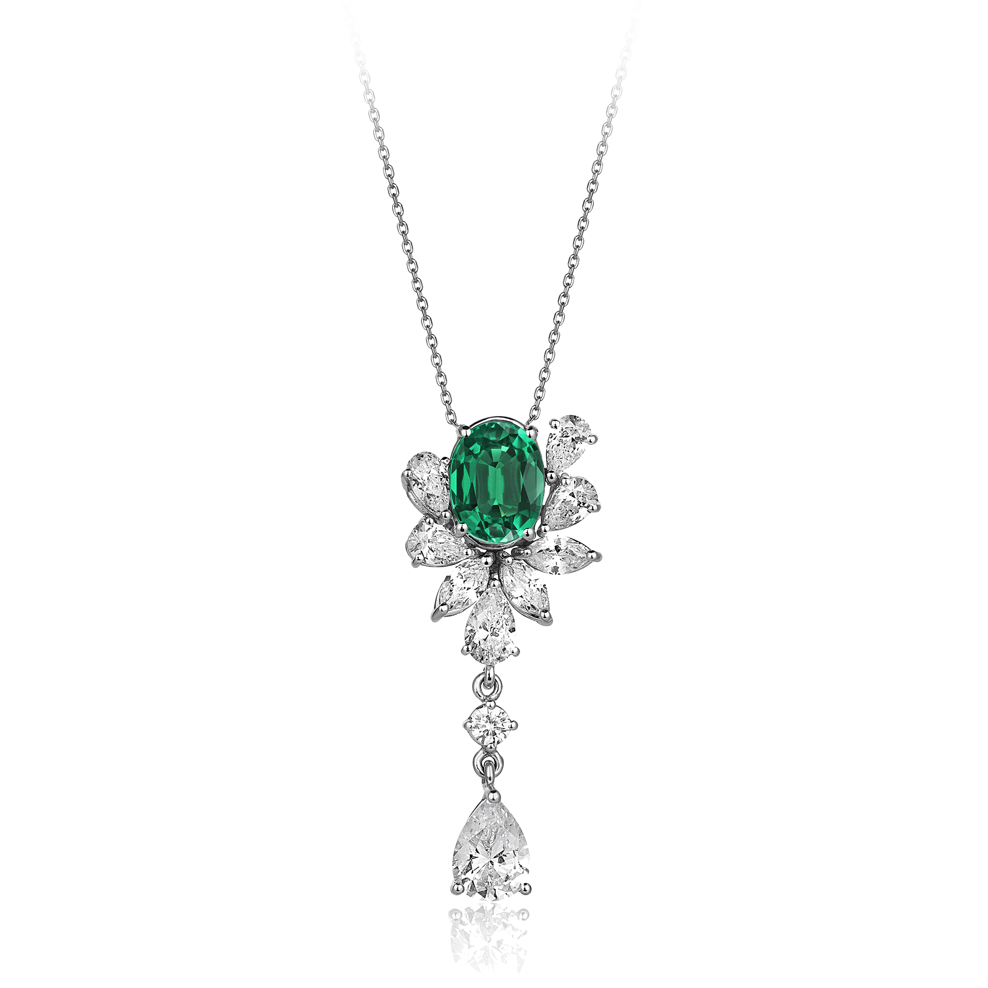 5 Carat Diamond Hybrid Gold Necklace