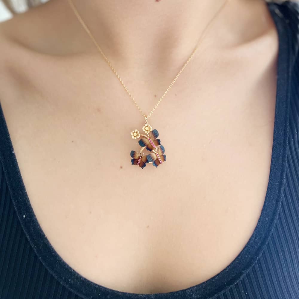 Global Warming Butterfly Pendant