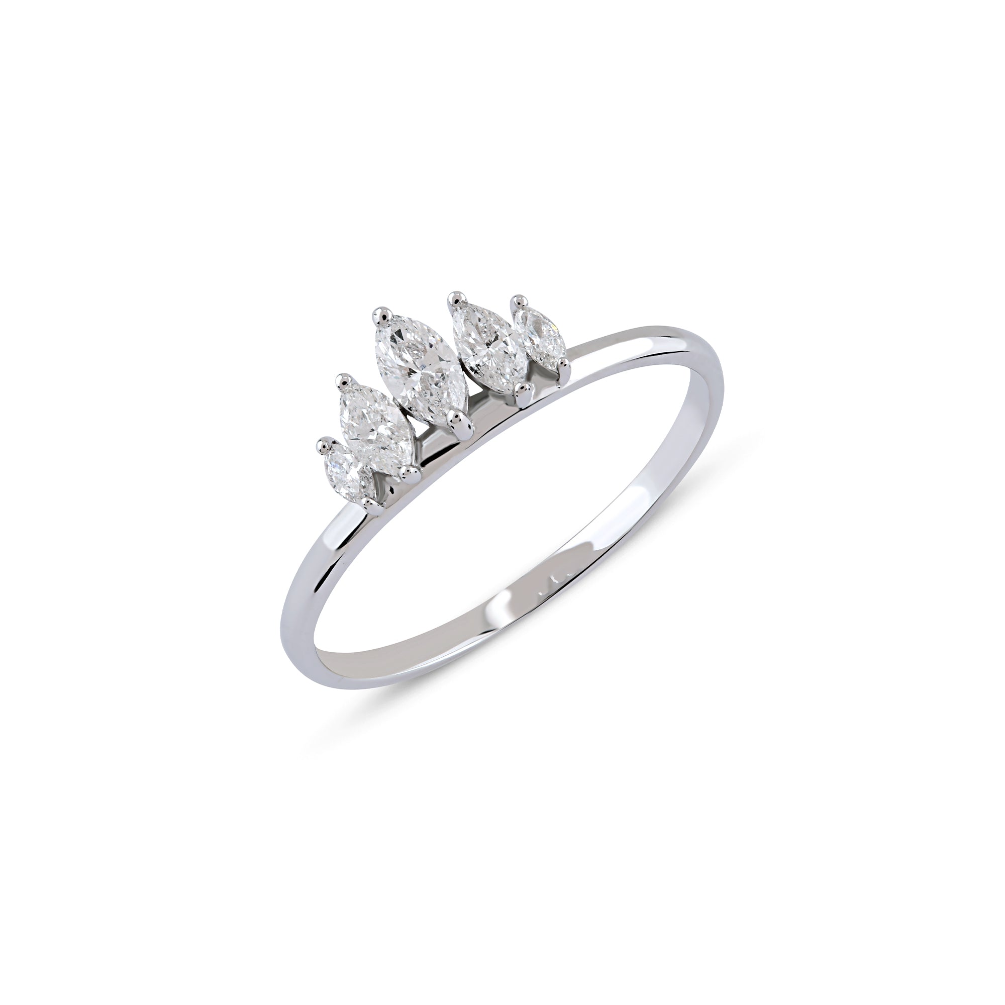 0.40 ct Symmetrical Marquise Form Diamond Ring