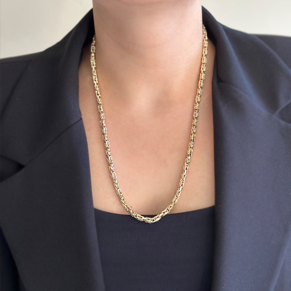 14K Gold King Chain Necklace