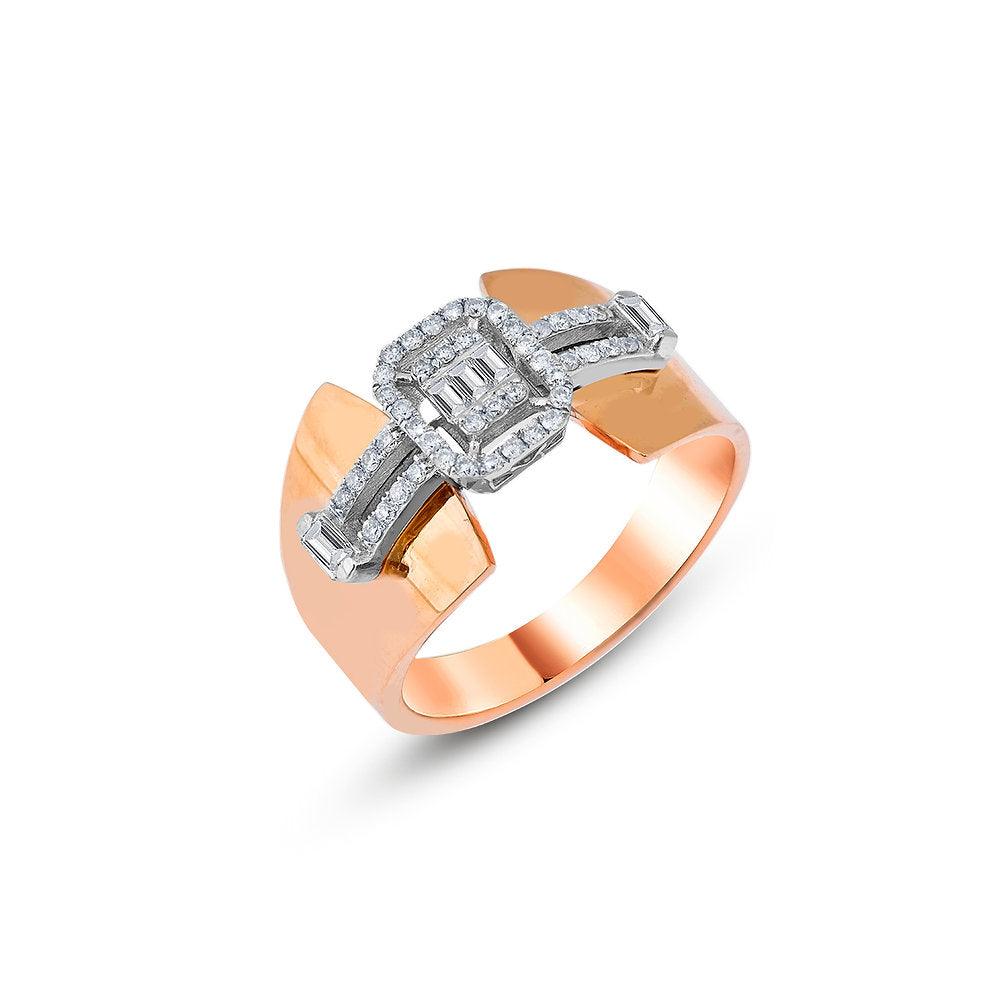 Baguette Ribbon Ring