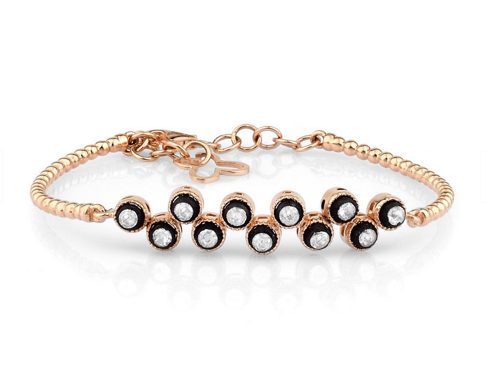 Cross Bud Diamond Bracelet