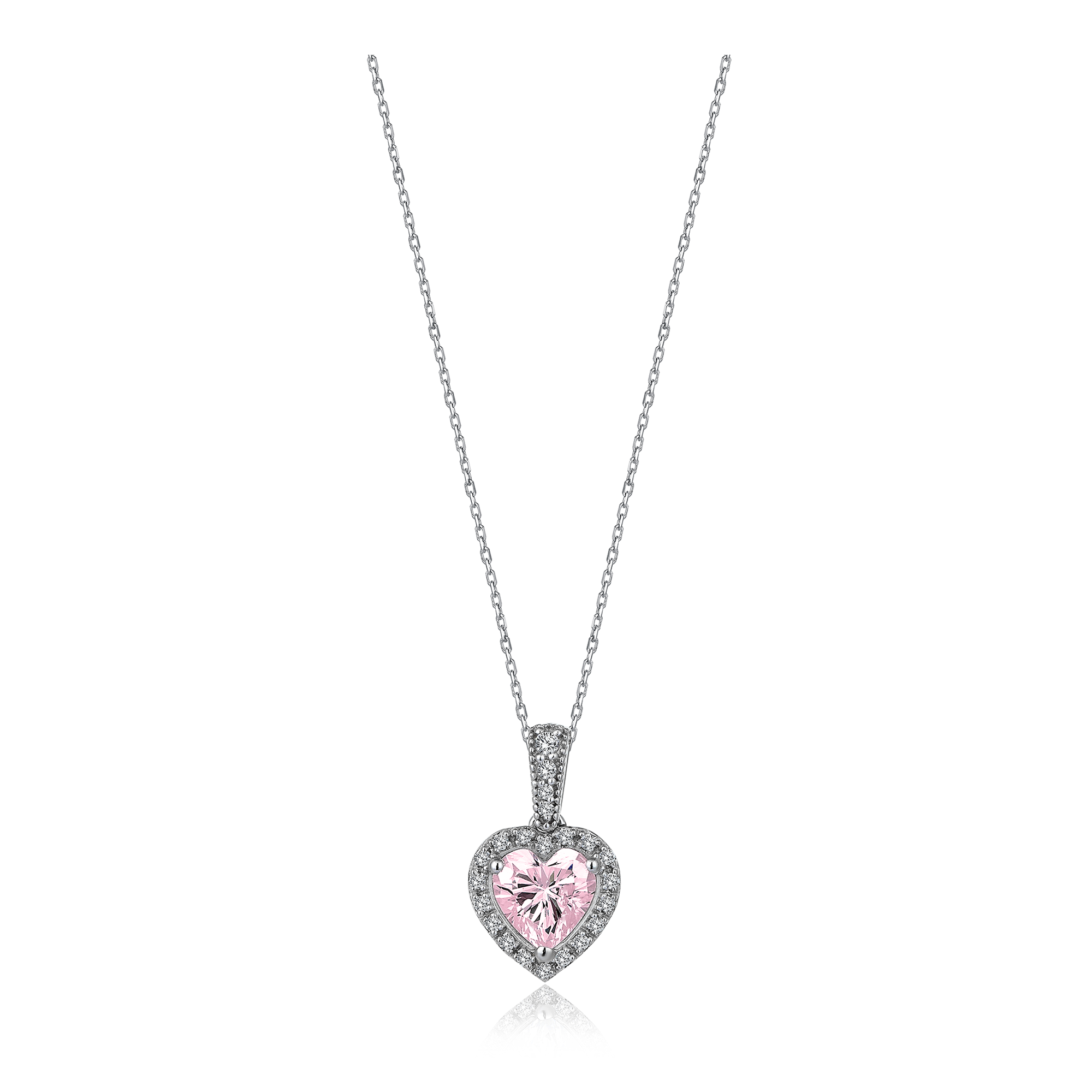 Center of Love Diamond Hybrid Gold Necklace