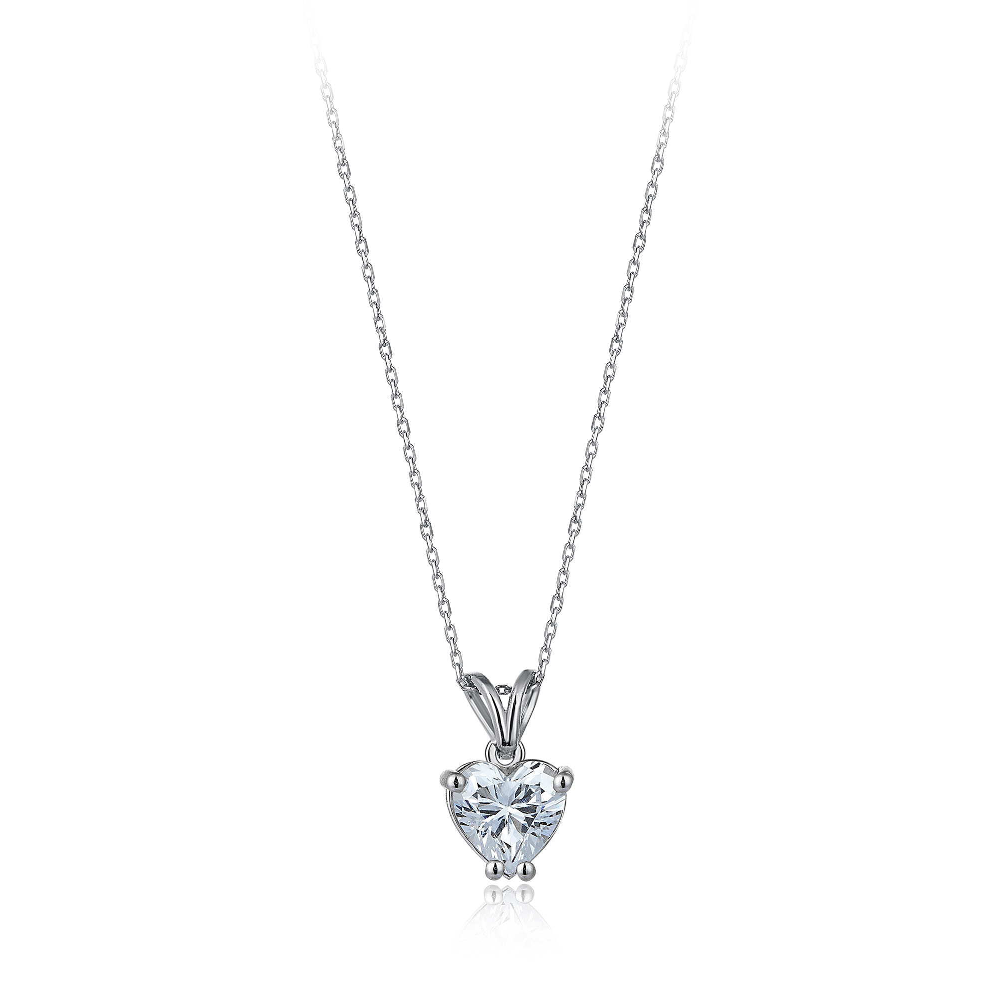 1 Carat Heart Diamond Hybrid Gold Necklace